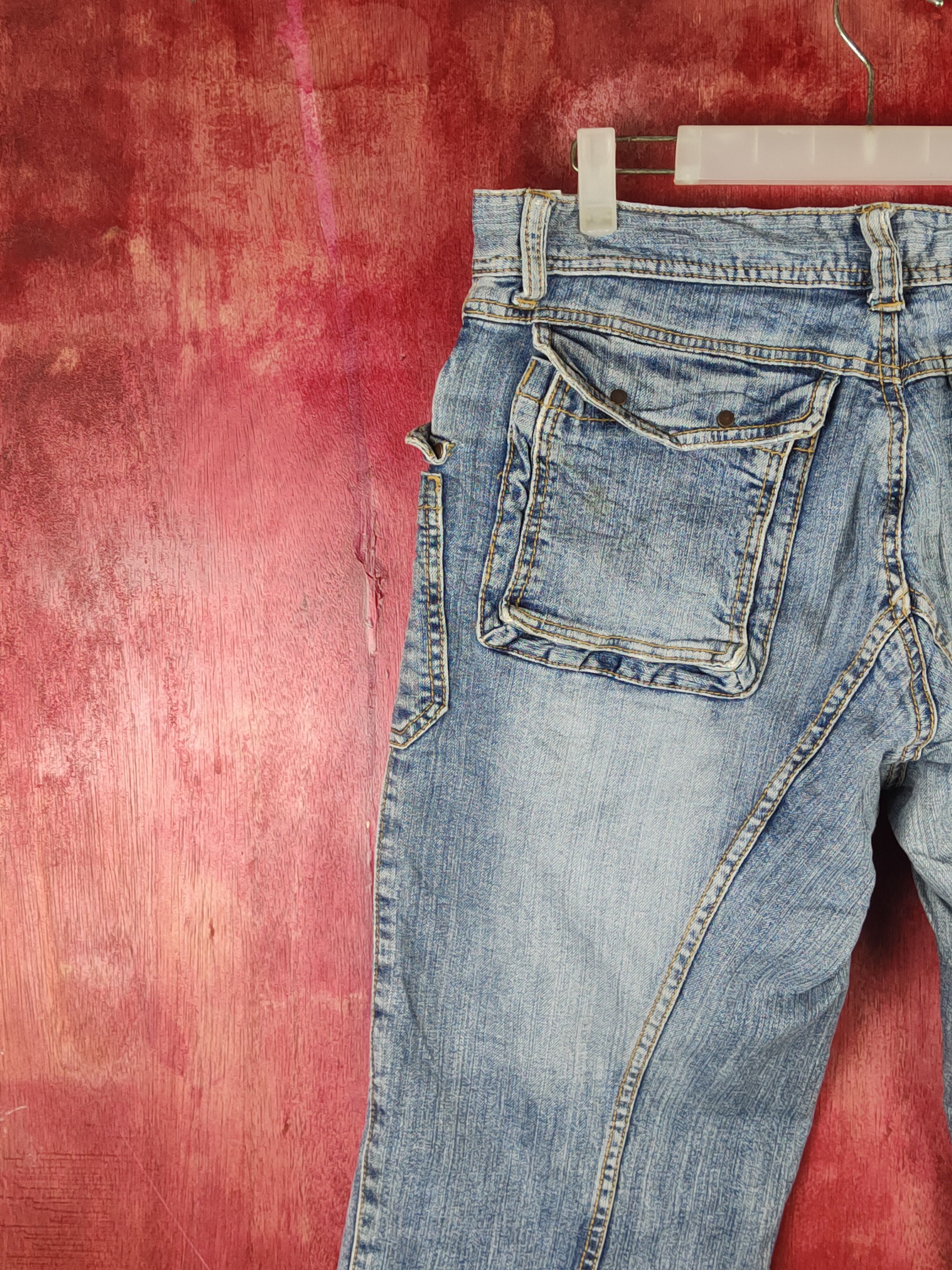 Japanese Brand T.s.c Blue Distressed Ripped Jeans #S2364 Size US 34 / EU 50 - 8 Thumbnail