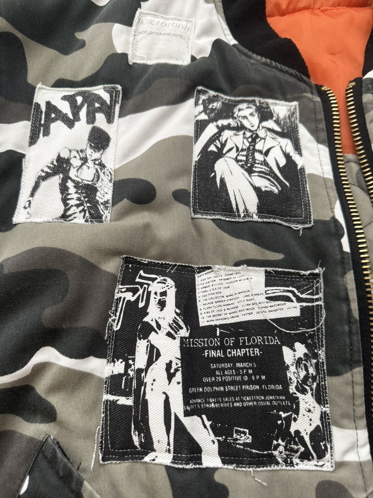 Rough Simmons Rough Simmons OG AW/19 Ora! Ora! Ora! JoJo Patch Bomber Size US L / EU 52-54 / 3 - 7 Thumbnail