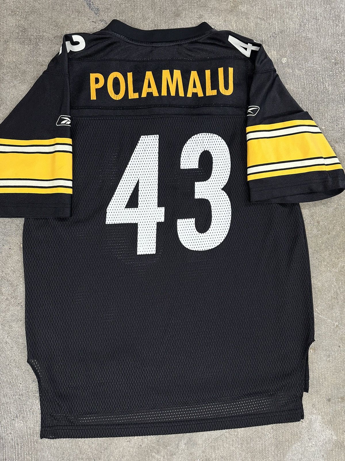 NFL × Reebok × Vintage Crazy Y2K Reebok Pittsburg Steelers Polamalu Jersey Size S / US 4 / IT 40 - 8 Thumbnail