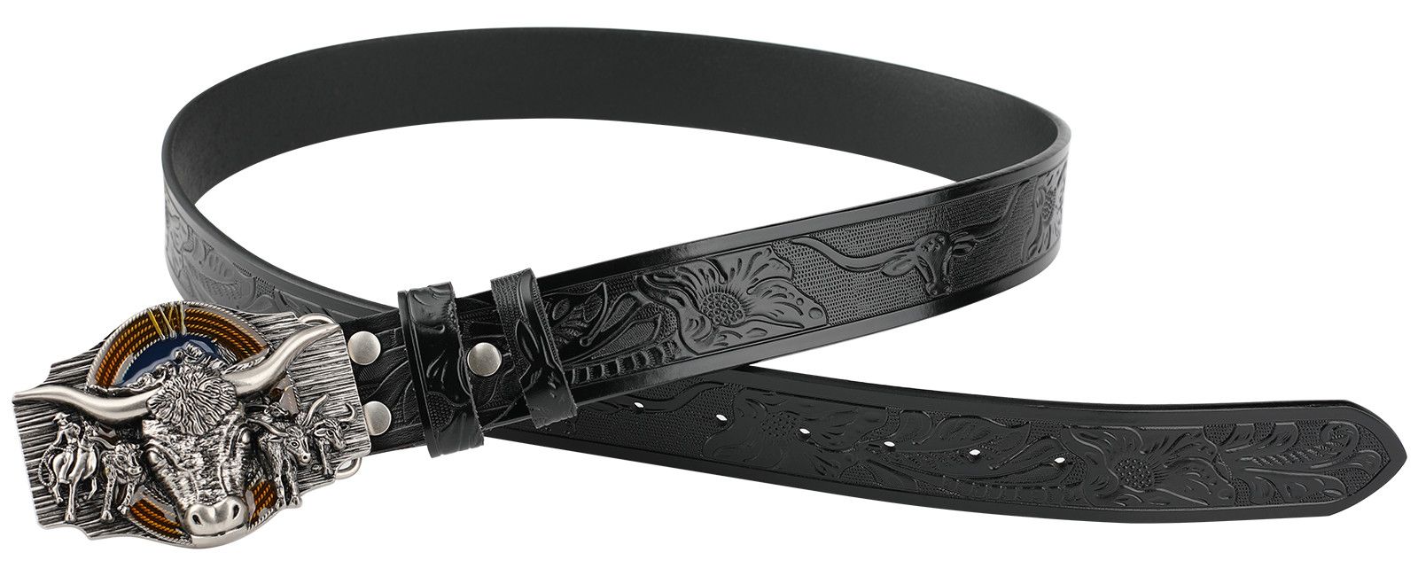 Designer Punk Vintage Belt Riveted Belts Menswear Accessories Size ONE SIZE - 6 Thumbnail
