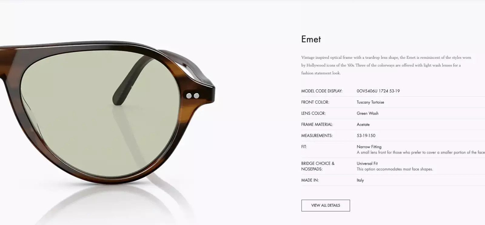 Oliver Peoples OLIVER PEOPLES Emet 50mm Navigator Optical Frames Size ONE SIZE - 7 Thumbnail