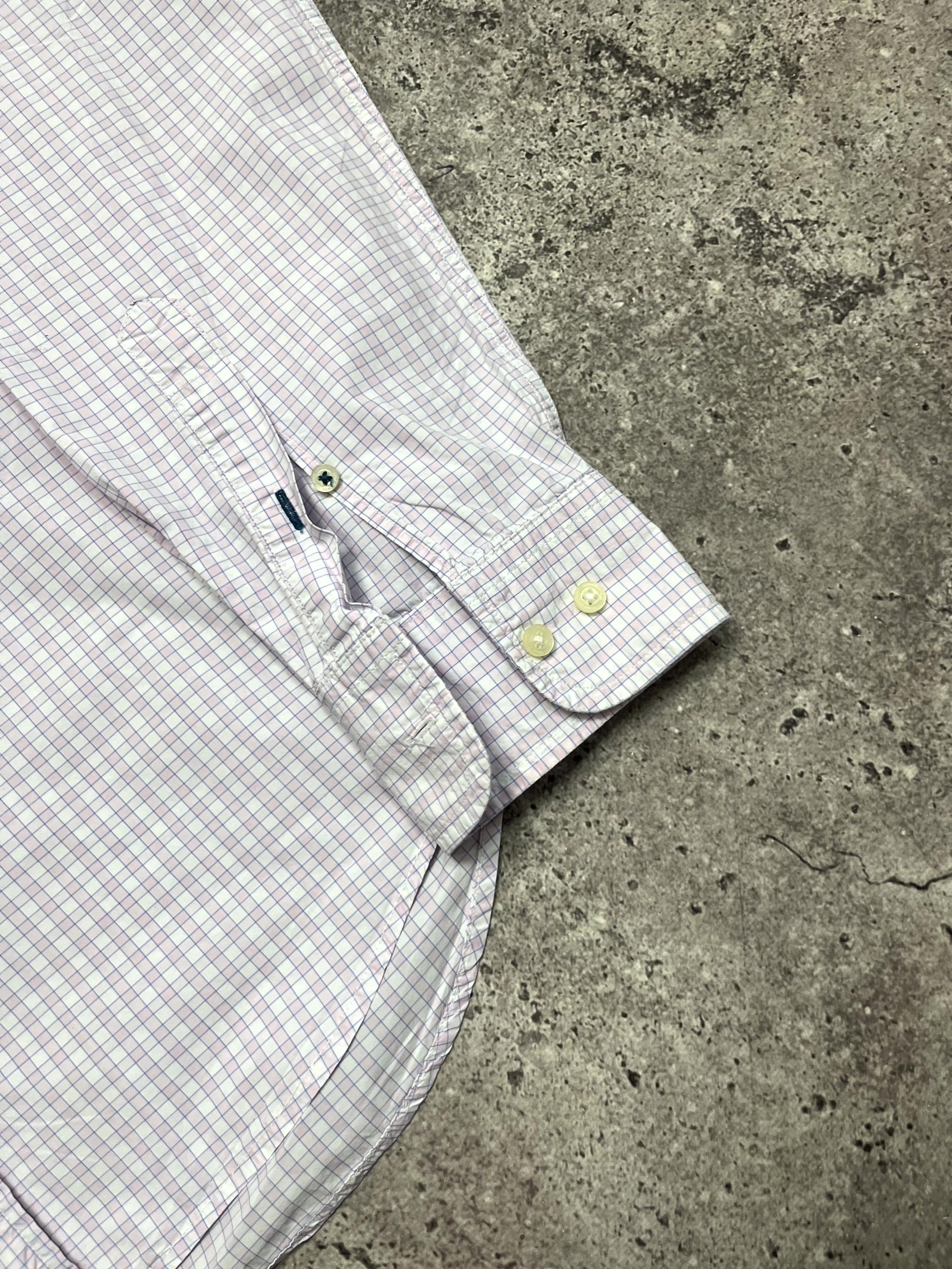 Henry Cotton's Henry Cottons Italian Classic Check Pink Shirt Size L Size US L / EU 52-54 / 3 - 3 Thumbnail