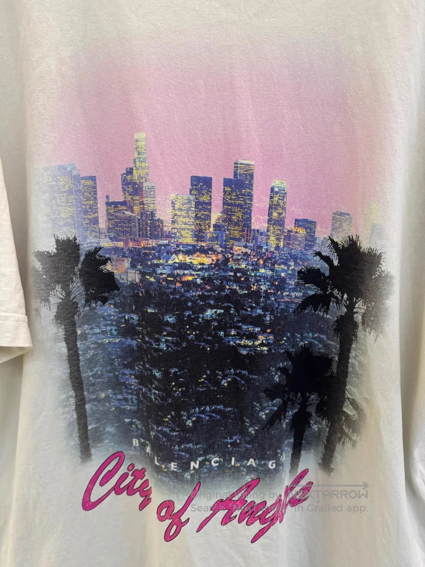 Balenciaga City of Angels Cityscape Graphic Short Sleeve Tee. Size US S / EU 44-46 / 1 - 2 Thumbnail