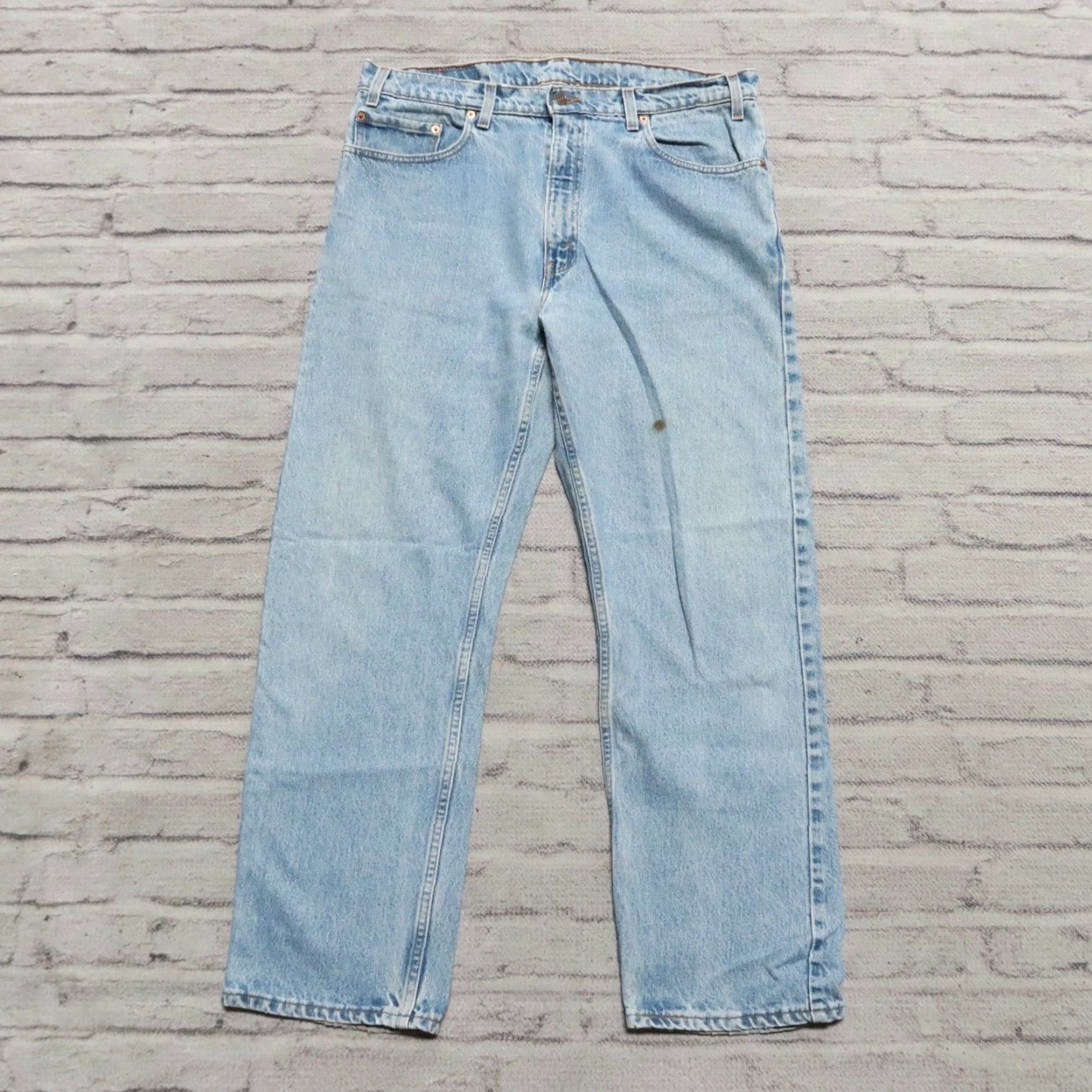 Levi's VINTAGE Levi's 505 Jeans Men Denim Light Wash Size 36 29 inches Made in USA Size US 36 / EU 52 - 2 Thumbnail