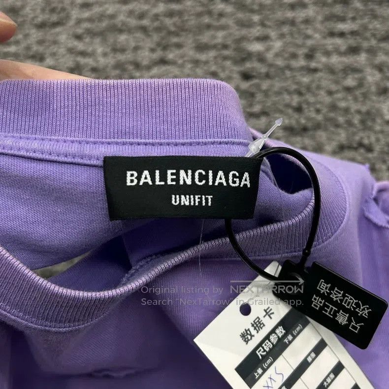 Balenciaga Balenciaga Ripped Short Sleeve Size US XXS / EU 40 - 4 Thumbnail