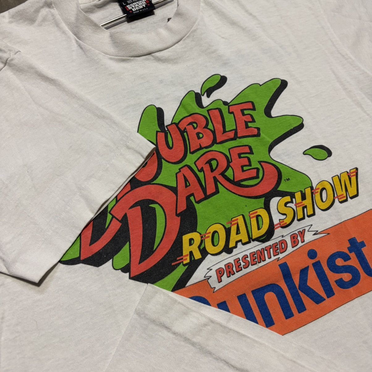Nickelodeon Vintage Double Dare Nickelodeon Promo T Shirt Sunkist 80s Size US L / EU 52-54 / 3 - 6 Thumbnail