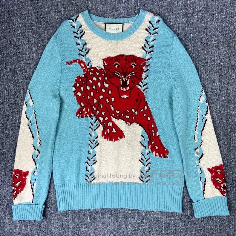 Gucci Gucci Show-style tiger sweater Size US M / EU 48-50 / 2 - 1 Thumbnail