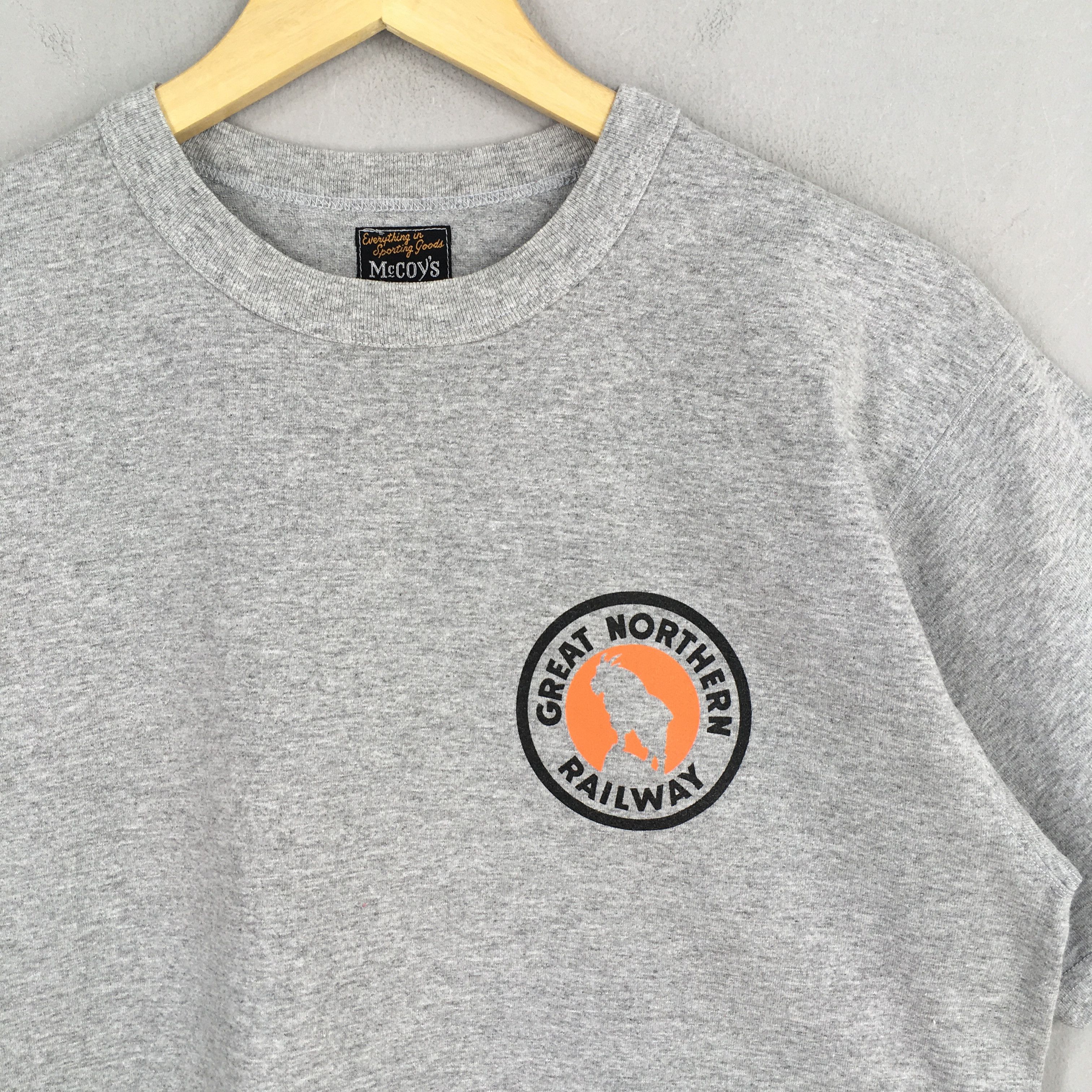 The Real McCoy's Real Mccoy's Great Northern Railway Gray T shirt Medium Size US M / EU 48-50 / 2 - 4 Thumbnail