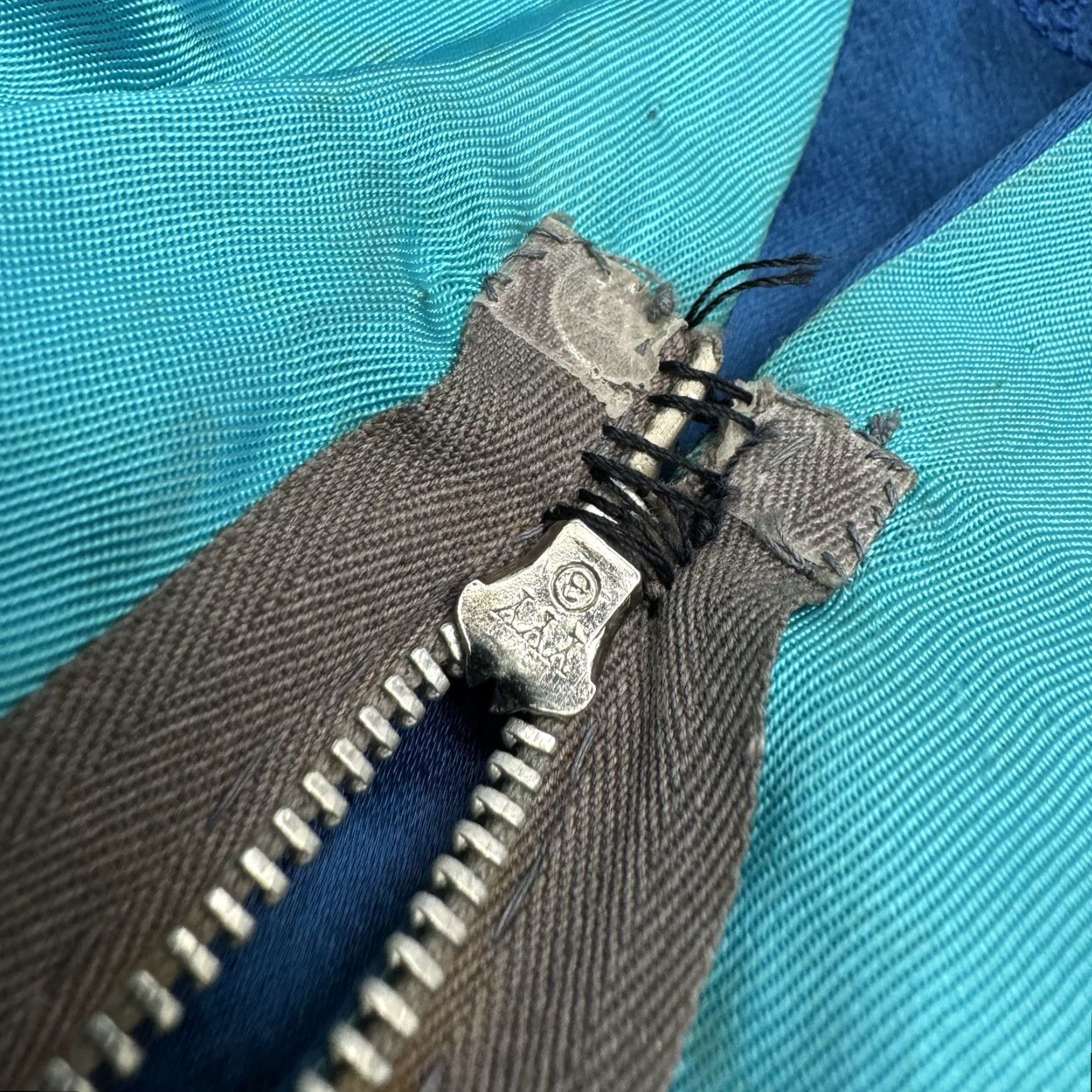 Vintage VINTAGE Asian Traditional Chinese Blue Silk Top Full Zip S/M Jacket Silk Blend Ethnic/Peasant 1980s Womens/Mens? Size S / US 4 / IT 40 - 5 Thumbnail