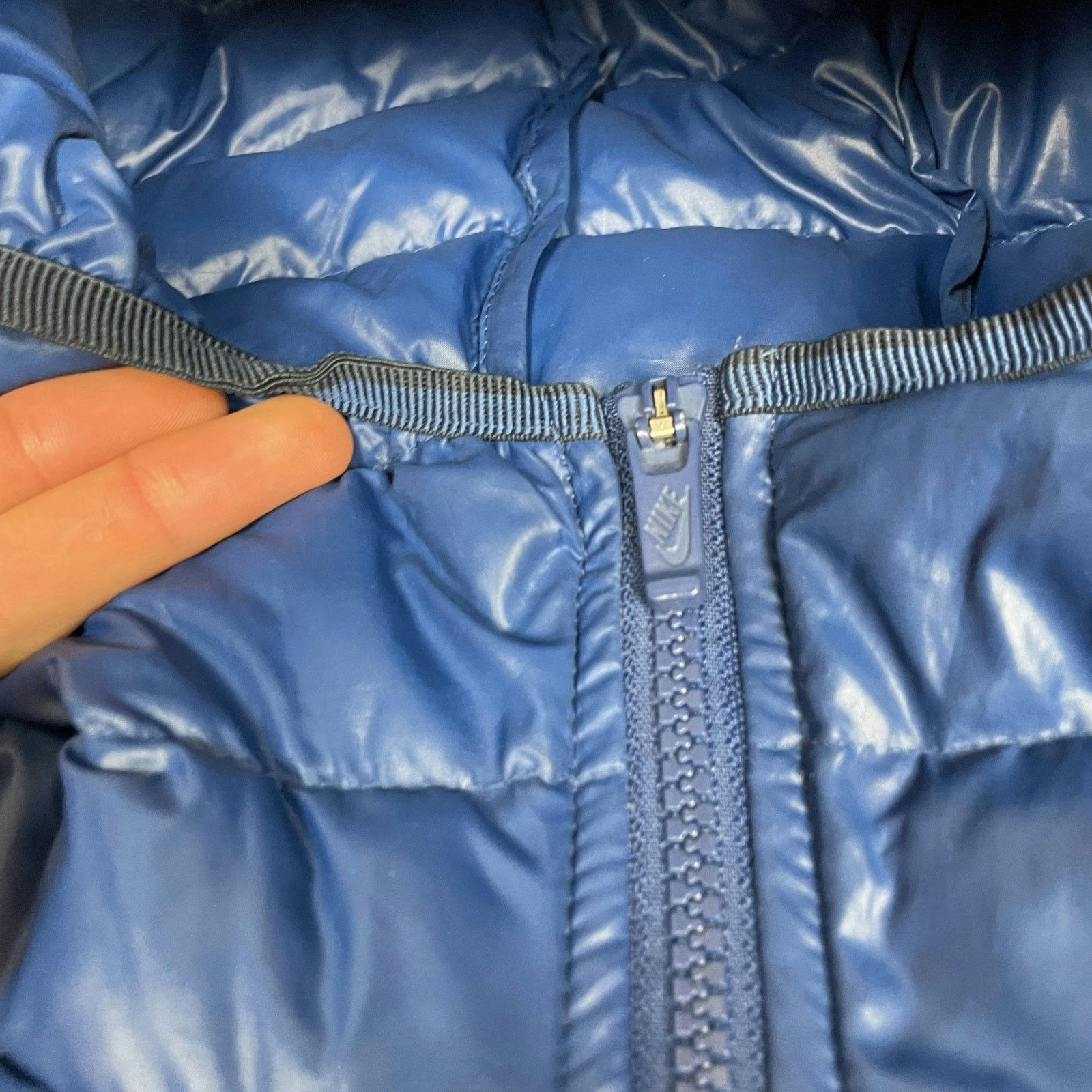 Nike Nike Sportswear Womens Blue Down Fill Hooded Puffer Jacket S Size S / US 4 / IT 40 - 12 Thumbnail