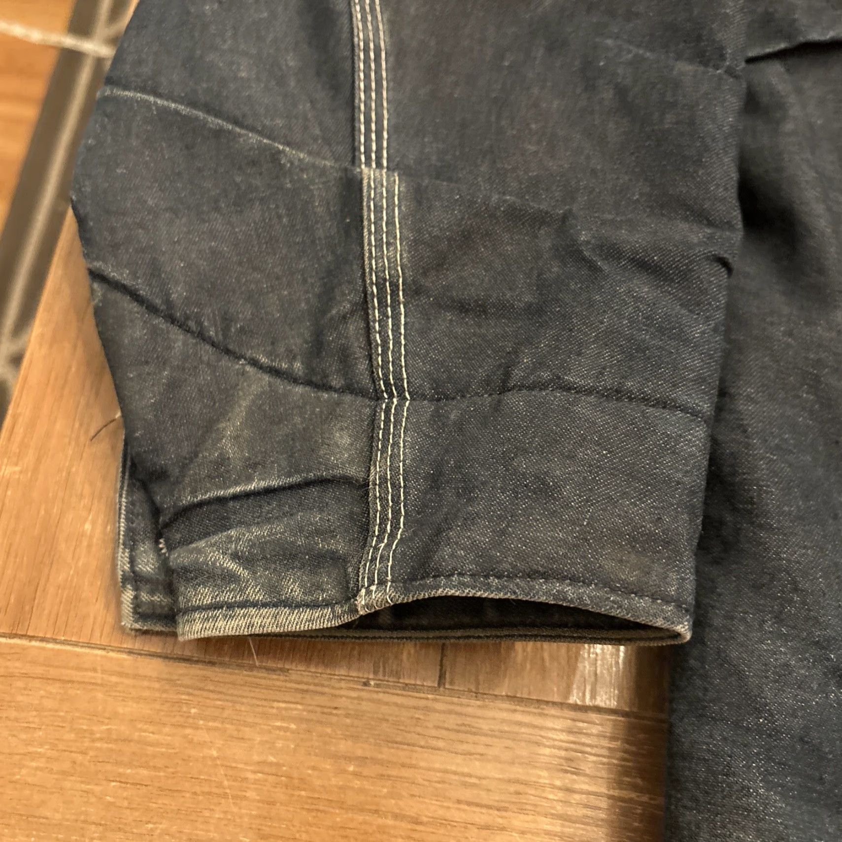 Carhartt VINTAGE Carhartt Coverall Jacket Denim Workwear 80s USA Adult XL Blue Mens Size US 36 / EU 52 - 3 Thumbnail