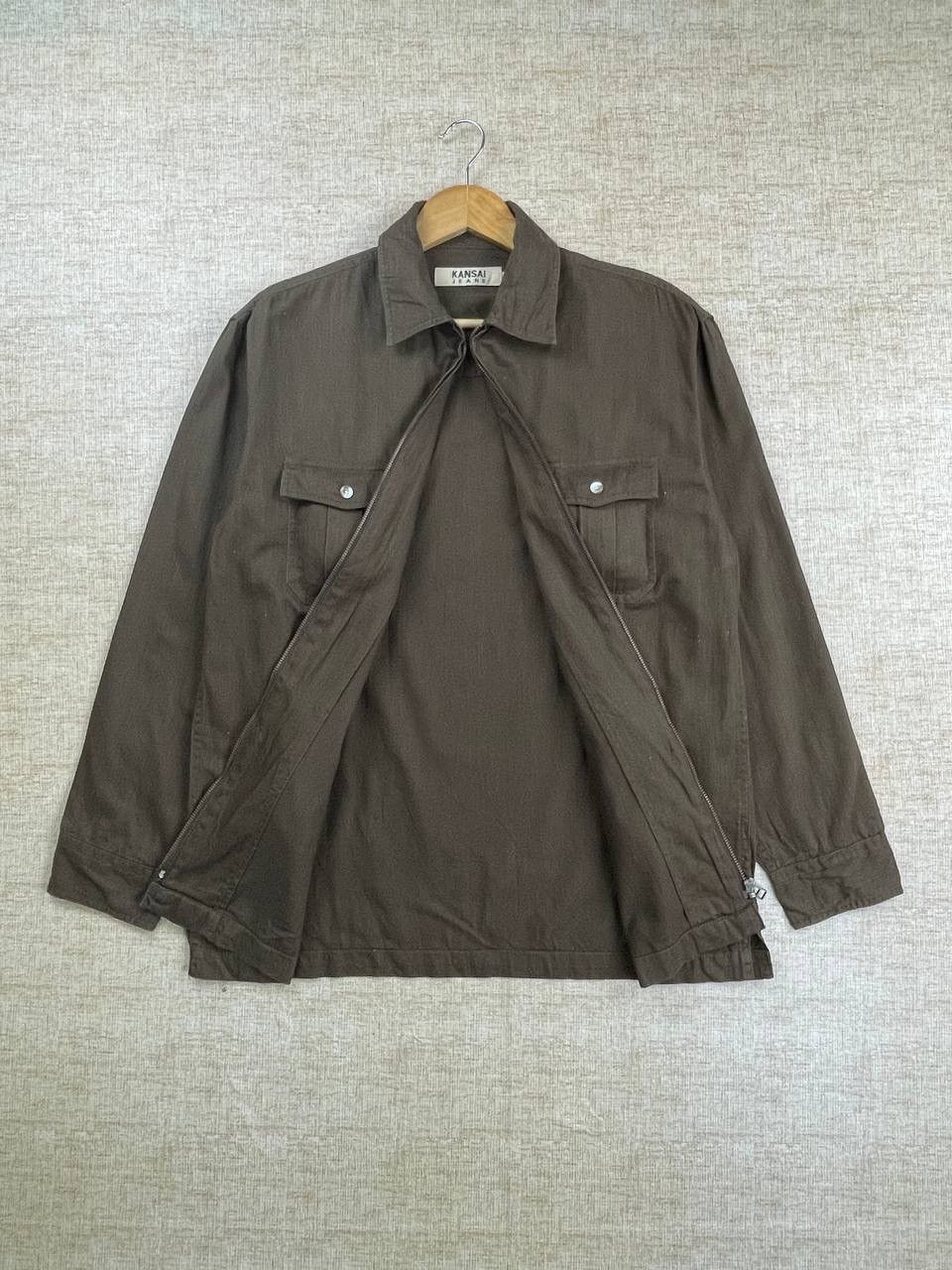 Japanese Brand × Kansai Yamamoto × Vintage Vintage Kansai Jeans Double Pocket Zipper Jacket Size US M / EU 48-50 / 2 - 12 Thumbnail