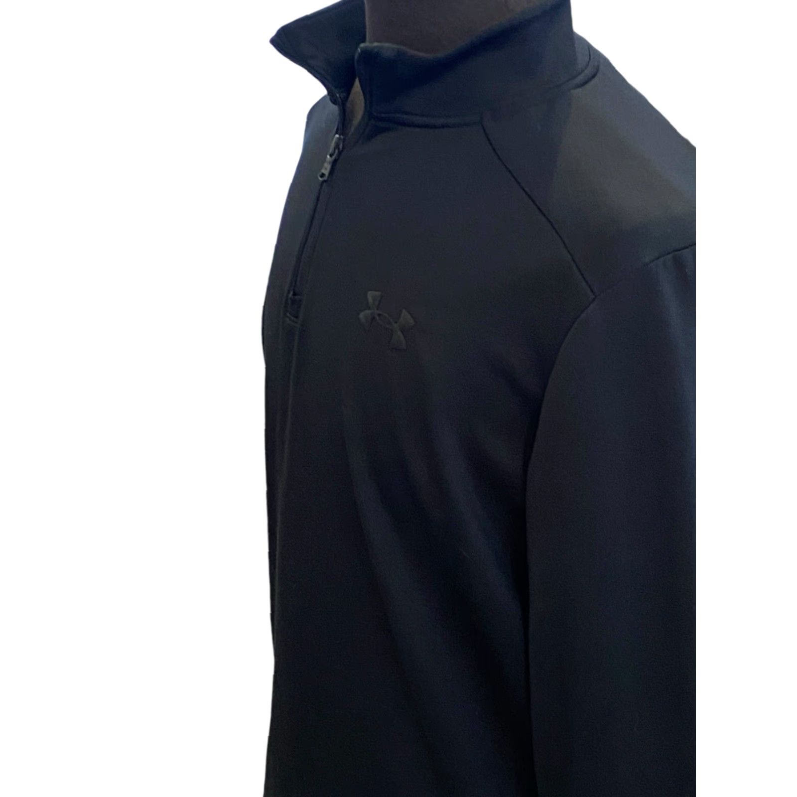 Under Armour Under Armour Jacket Mens Black 1/4 Zip Loose Fit Polyester 1/4 Zip Long Sleeve Medium M Black Mens Jacket Size US M / EU 48-50 / 2 - 3 Thumbnail