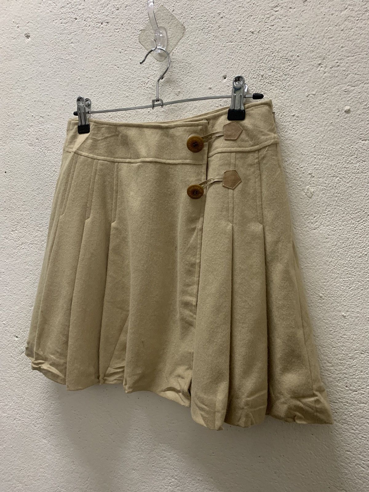 Burberry Vintage Burberry Pleated Mini Skirt Wool Size 26" / US 2 / IT 38 - 2 Thumbnail