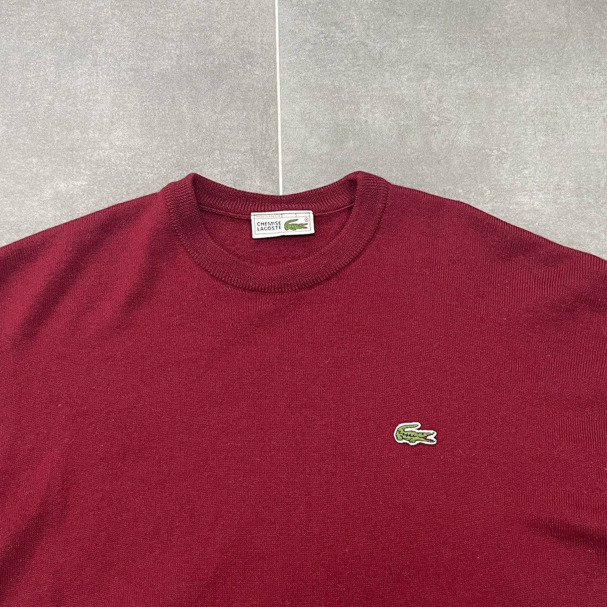 Lacoste × Vintage Vintage Lacoste Chemise Wool Sweater Size 5 (M) Size US M / EU 48-50 / 2 - 7 Thumbnail