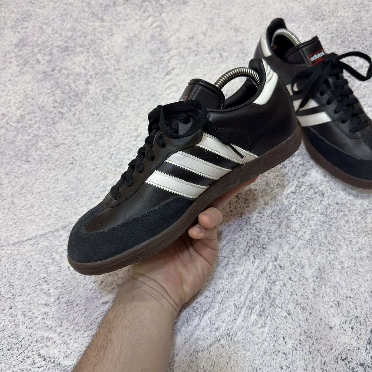 Adidas × Designer Adidas Samba Black Leather US7 UK6.5 EU40 JP25 Size US 7 / EU 40 - 4 Thumbnail
