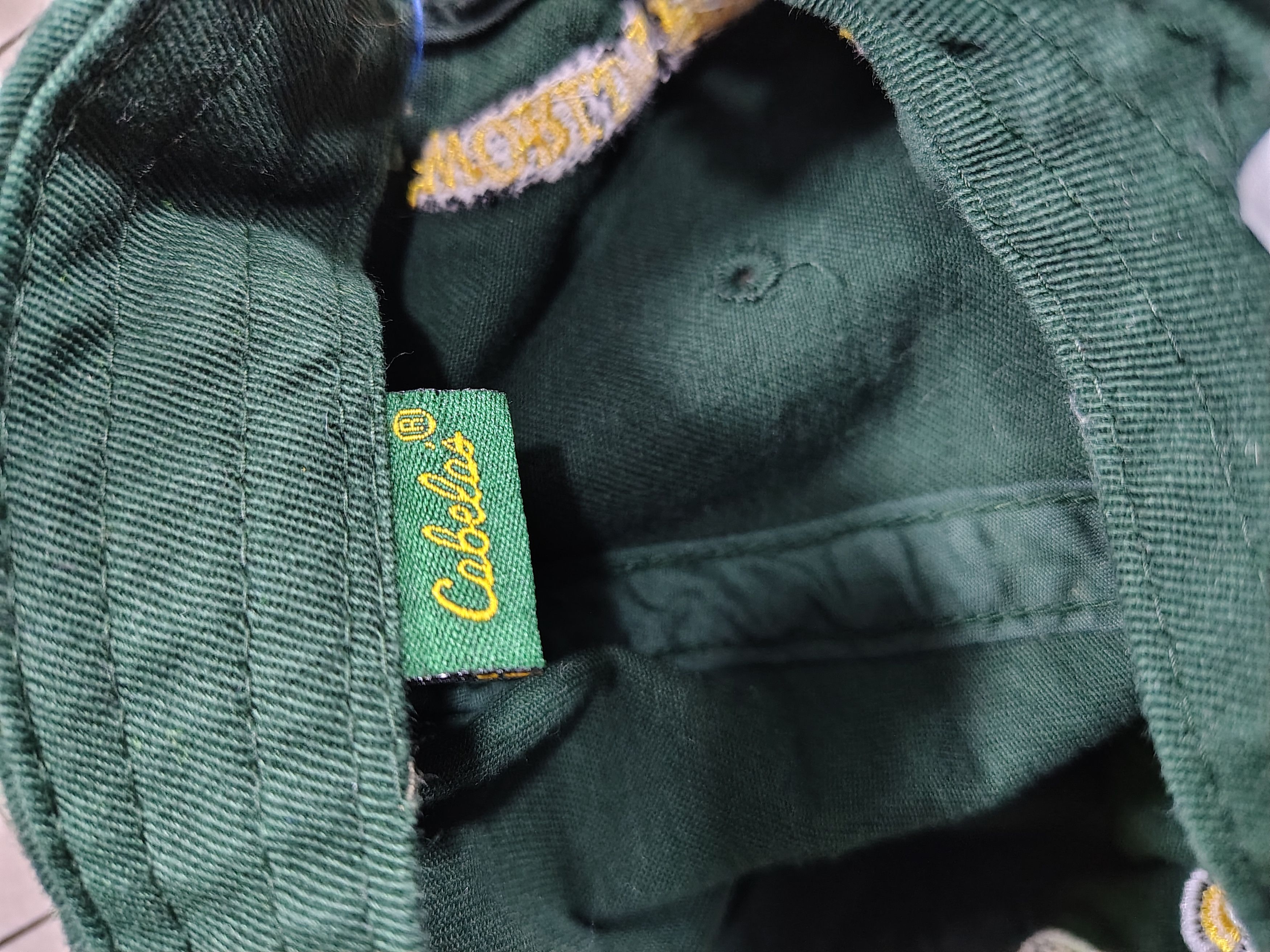 Cabelas Men's Vintage 90's Green Cabela's Adjustable Hat Size ONE SIZE - 2 Thumbnail