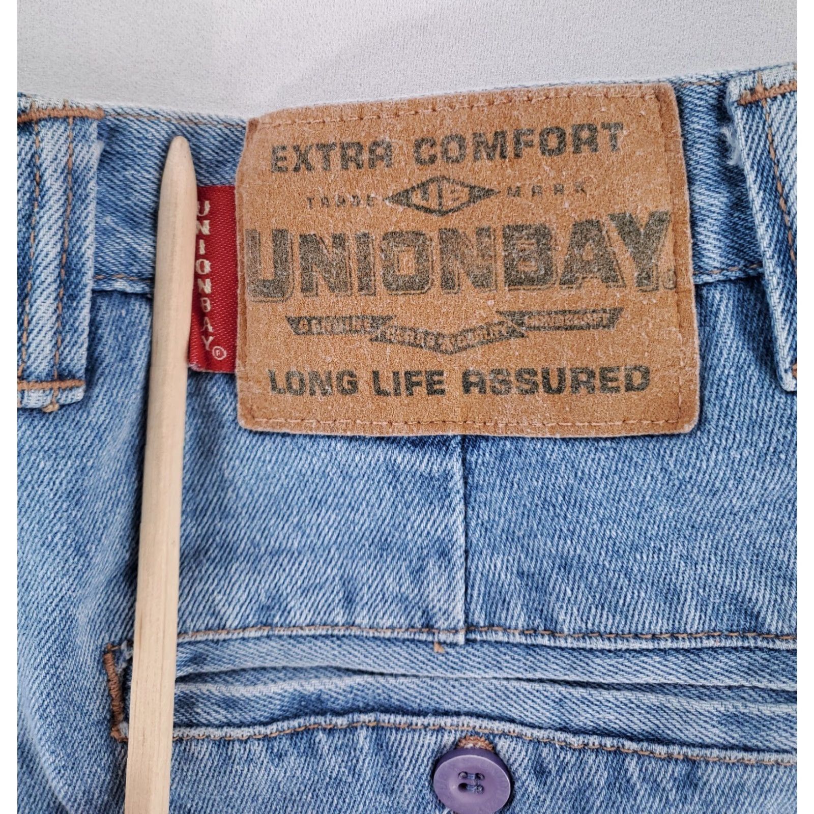 Vintage VINTAGE Unionbay Jeans Shorts Jorts Pleated Baggy Blue Mens 33 Regular 90s Y2K - Mens Jeans Shorts 33 Blue Baggy Unionbay Size US 33 - 4 Thumbnail