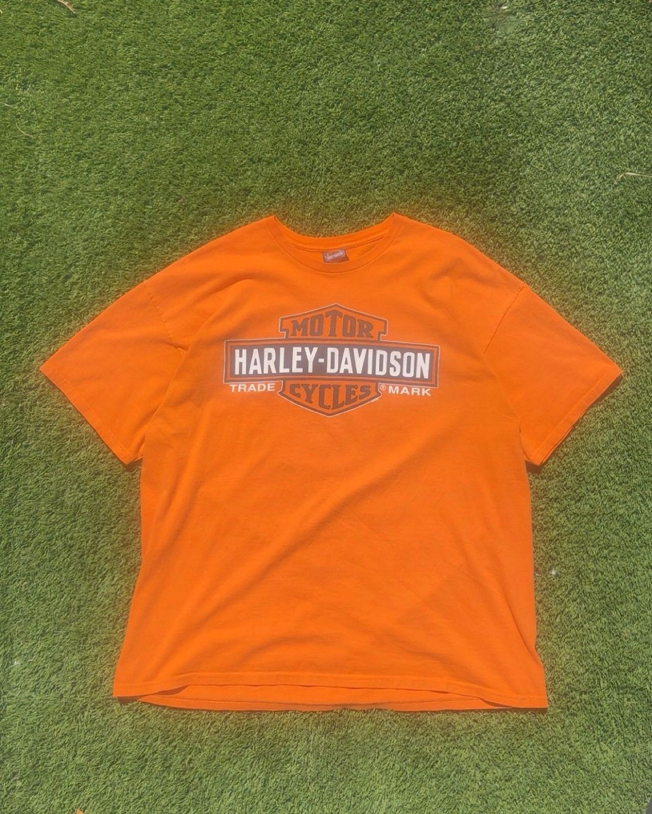 Harley Davidson Orange Harley Davidson Tee Size US XL / EU 56 / 4 - 1 Thumbnail