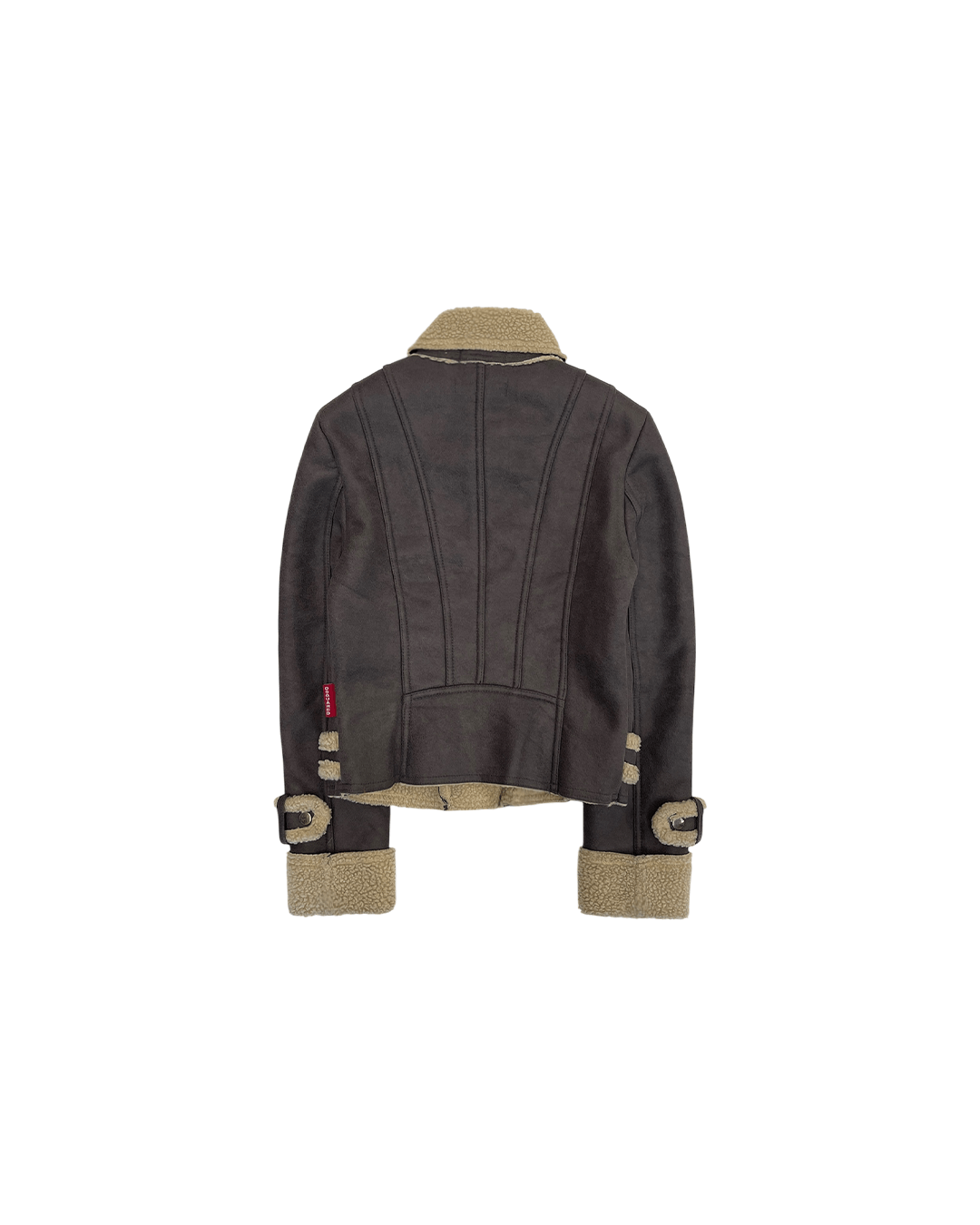 Dsquared2 Dsquared2 AW09 Bovine Calf Leather Shearling Rider Jacket Size S / US 4 / IT 40 - 6 Thumbnail