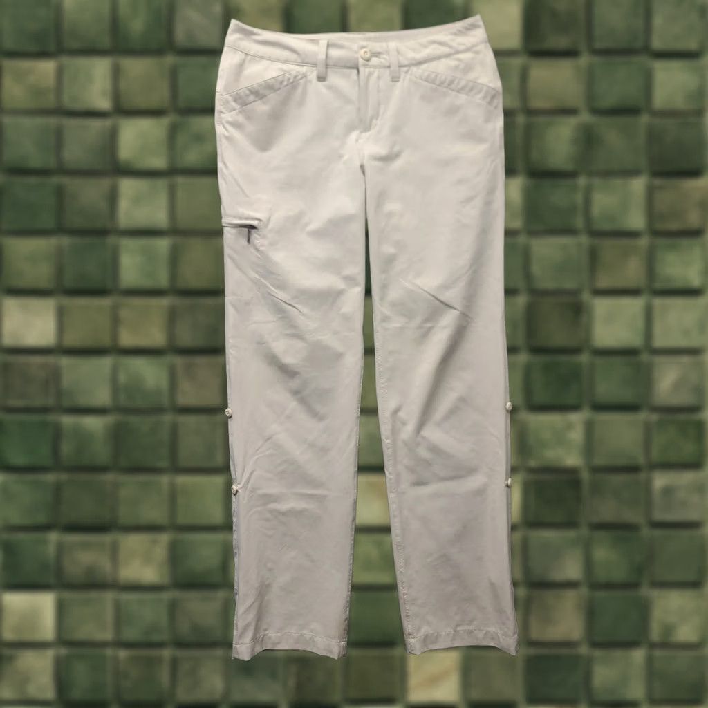 Eddie Bauer Eddie Bauer Travex Pants Womens 4x31 Horizon Roll Up Regular Fit Outdoors Pants Size 4 Beige Cargo Modest Comfort Moisture Wicking Quick Dry Pockets Size 27" / US 4 / IT 40 - 1 Thumbnail