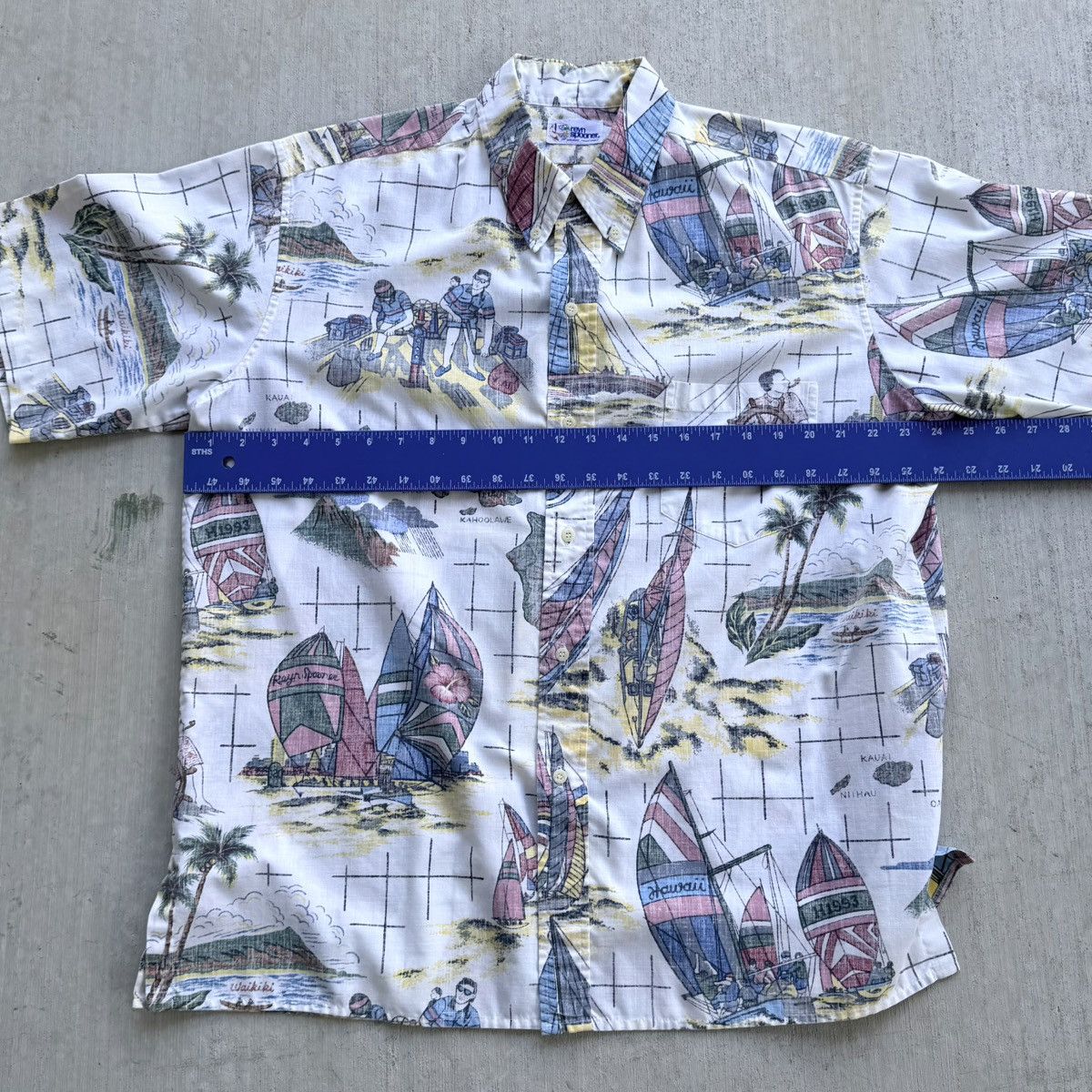 Reyn Spooner Vintage Reyn Spooner Hawaiian Shirt Sailing Australia Size US XL / EU 56 / 4 - 7 Thumbnail
