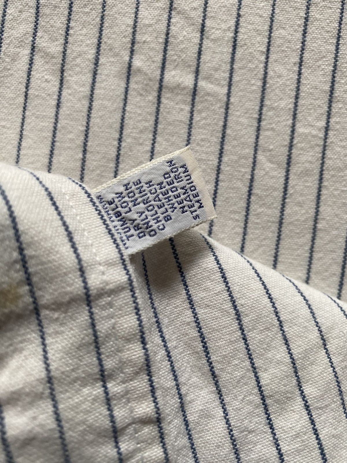 Polo Ralph Lauren Vintage 90’s Polo Ralph Lauren Dungarees Blue Stripe Shirt M Size US M / EU 48-50 / 2 - 7 Thumbnail
