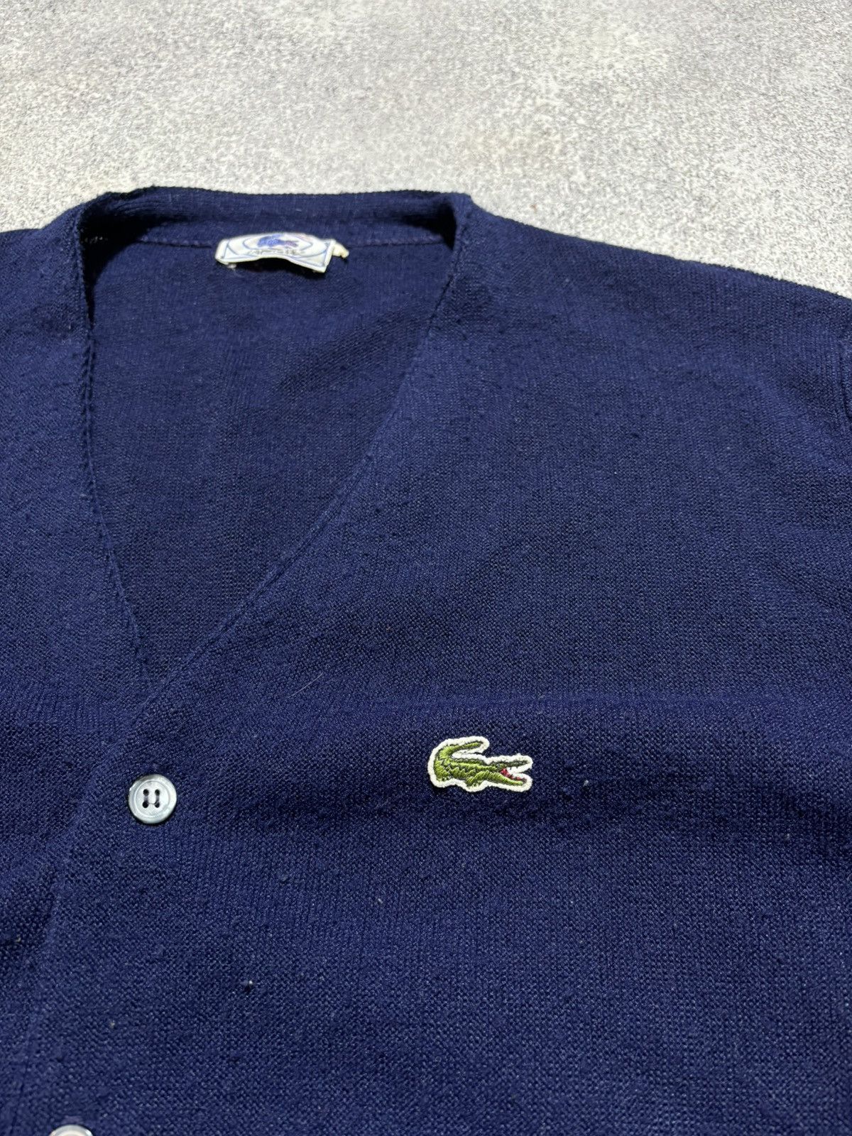 Lacoste Vintage Lacoste Izod Wool Cardigan Knit Sweater Preppy Logo🐊 Size US L / EU 52-54 / 3 - 5 Thumbnail