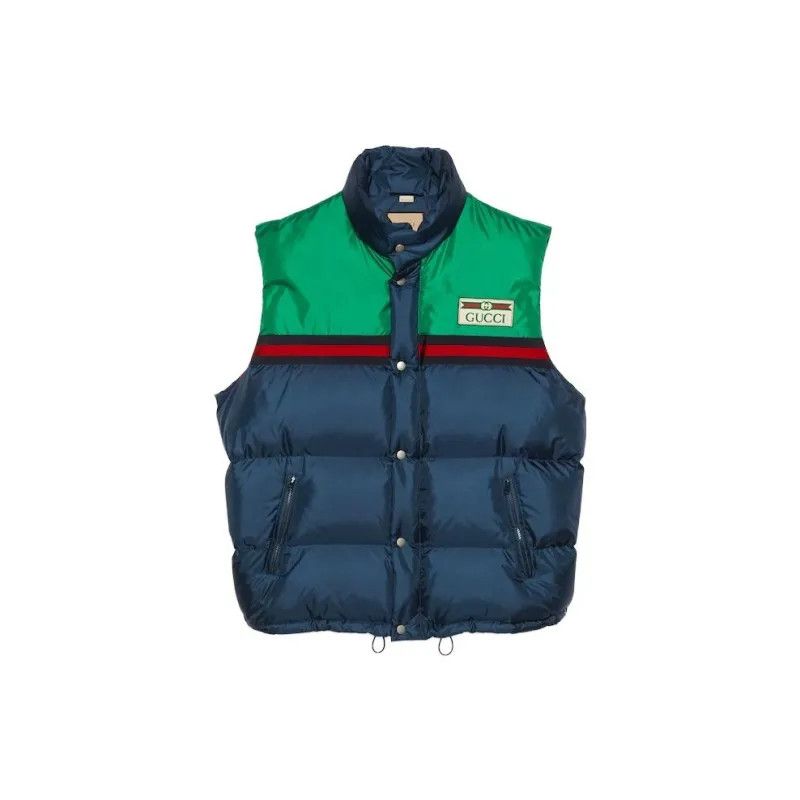 o1s1wg110225 Nylon Satin Padded Vest in Multicolor
