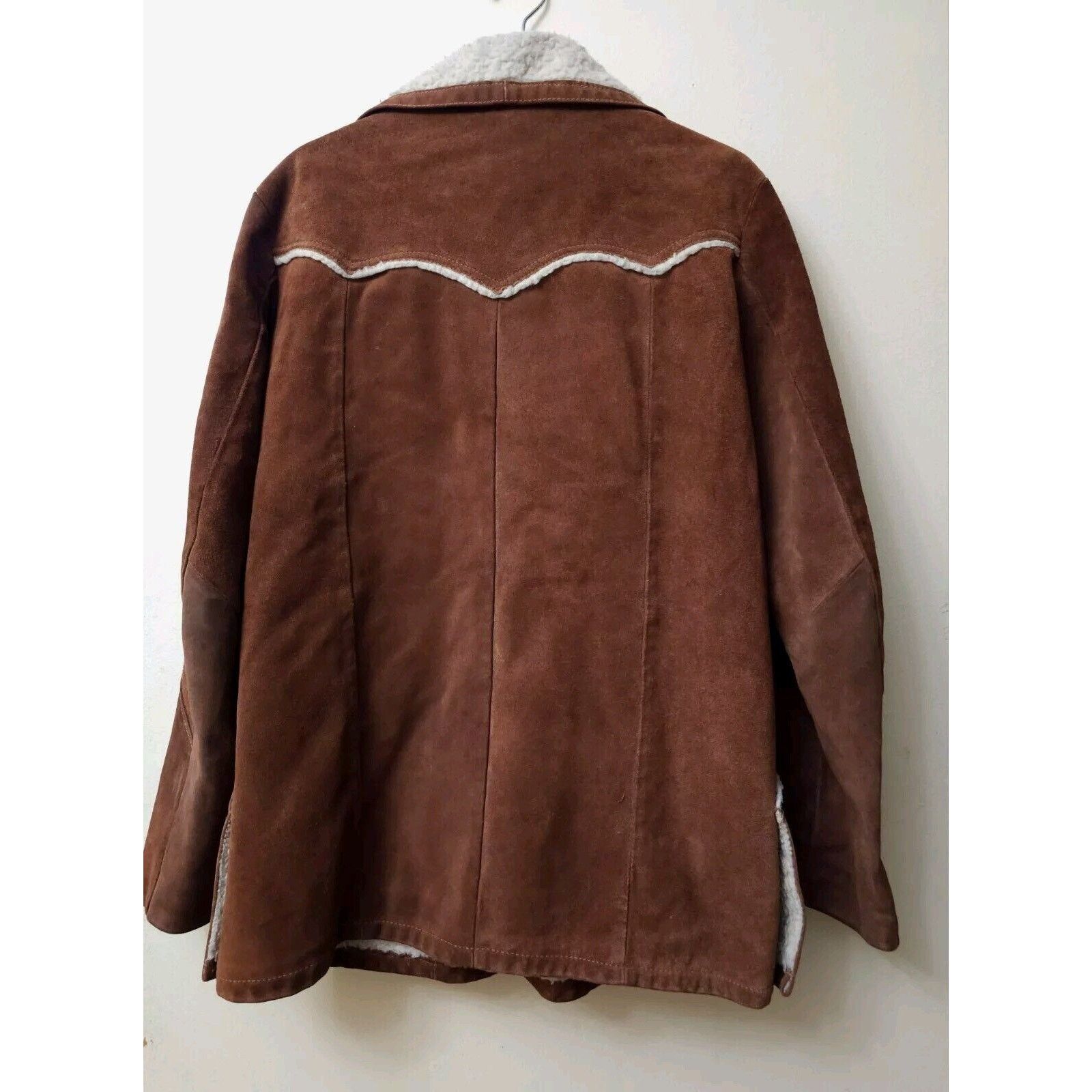 Vintage Joo- Kay VTG Sherpa Genuine Leather Suede NaturaLeather 70s Size M / US 6-8 / IT 42-44 - 2 Thumbnail