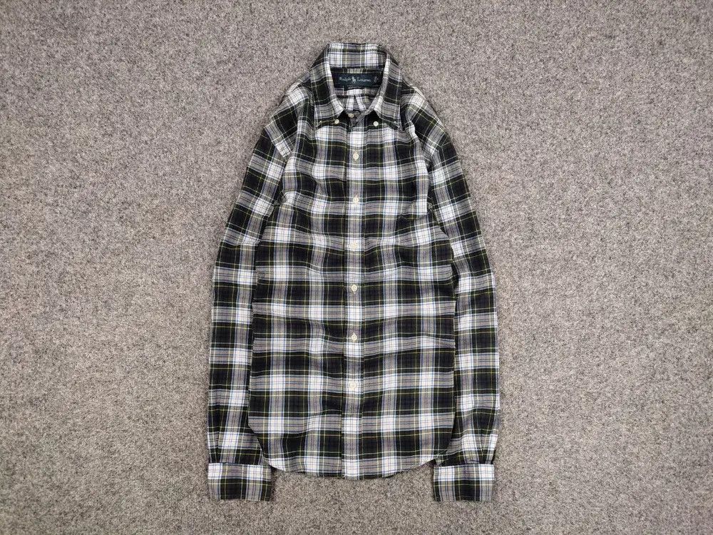 Polo Ralph Lauren Vintage 90's Polo Ralph Lauren American plaid Flannel Shirt Size US M / EU 48-50 / 2 - 1 Thumbnail