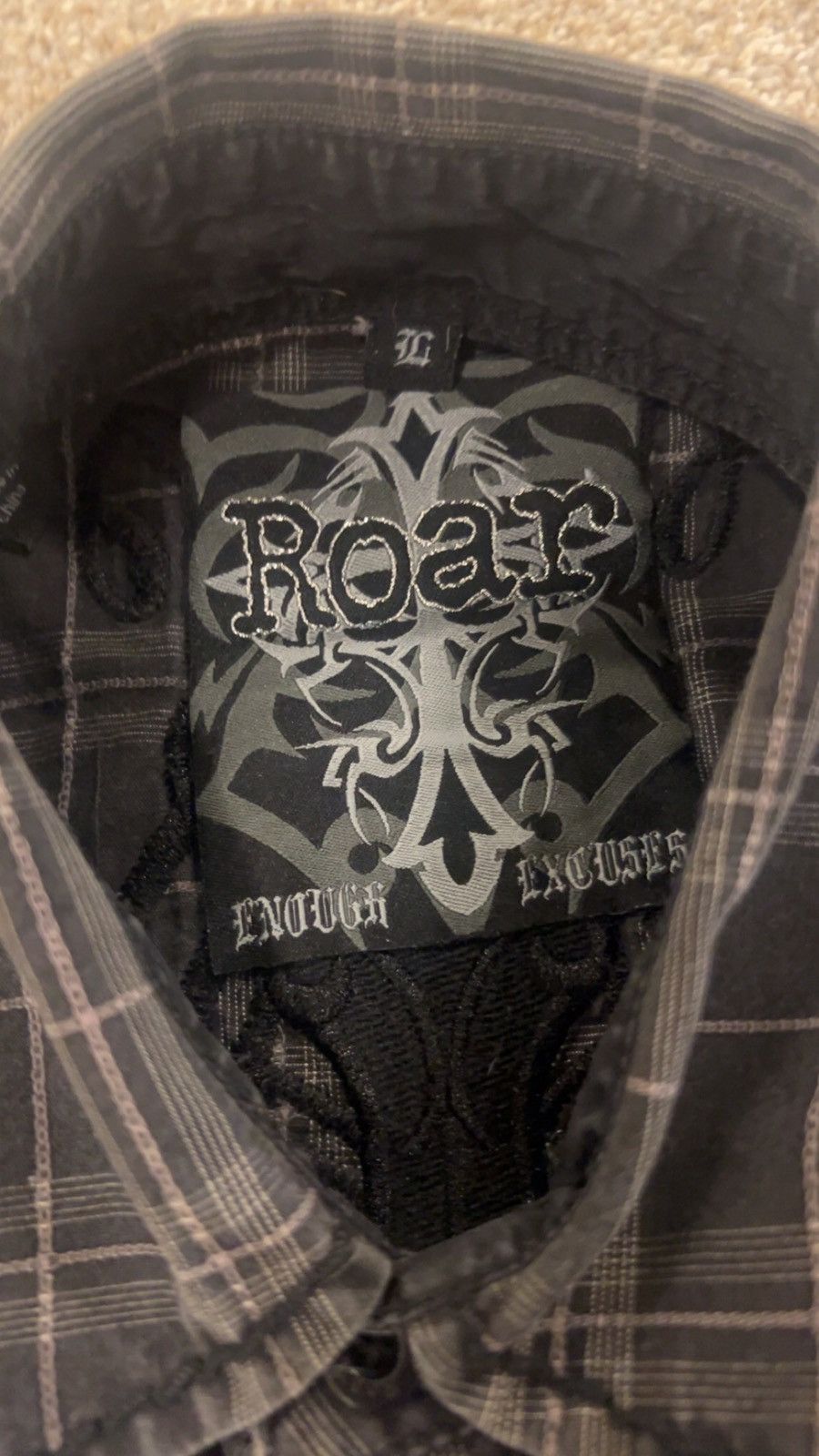 Vintage Black Cross Button Up Size US M / EU 48-50 / 2 - 6 Thumbnail