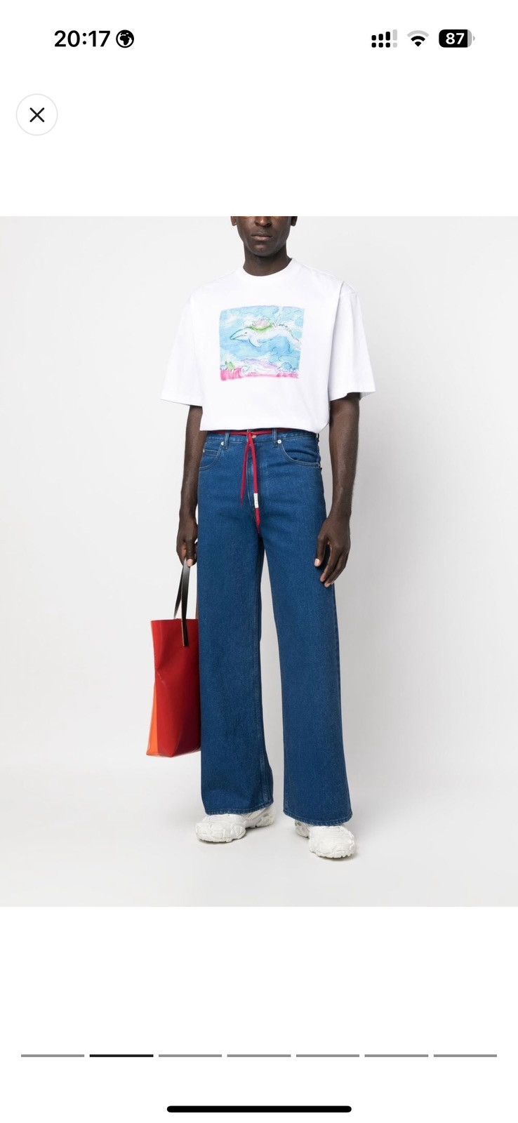 Marni Marni Logo Patch Wide Leg Jeans Size US 32 / EU 48 - 8 Thumbnail