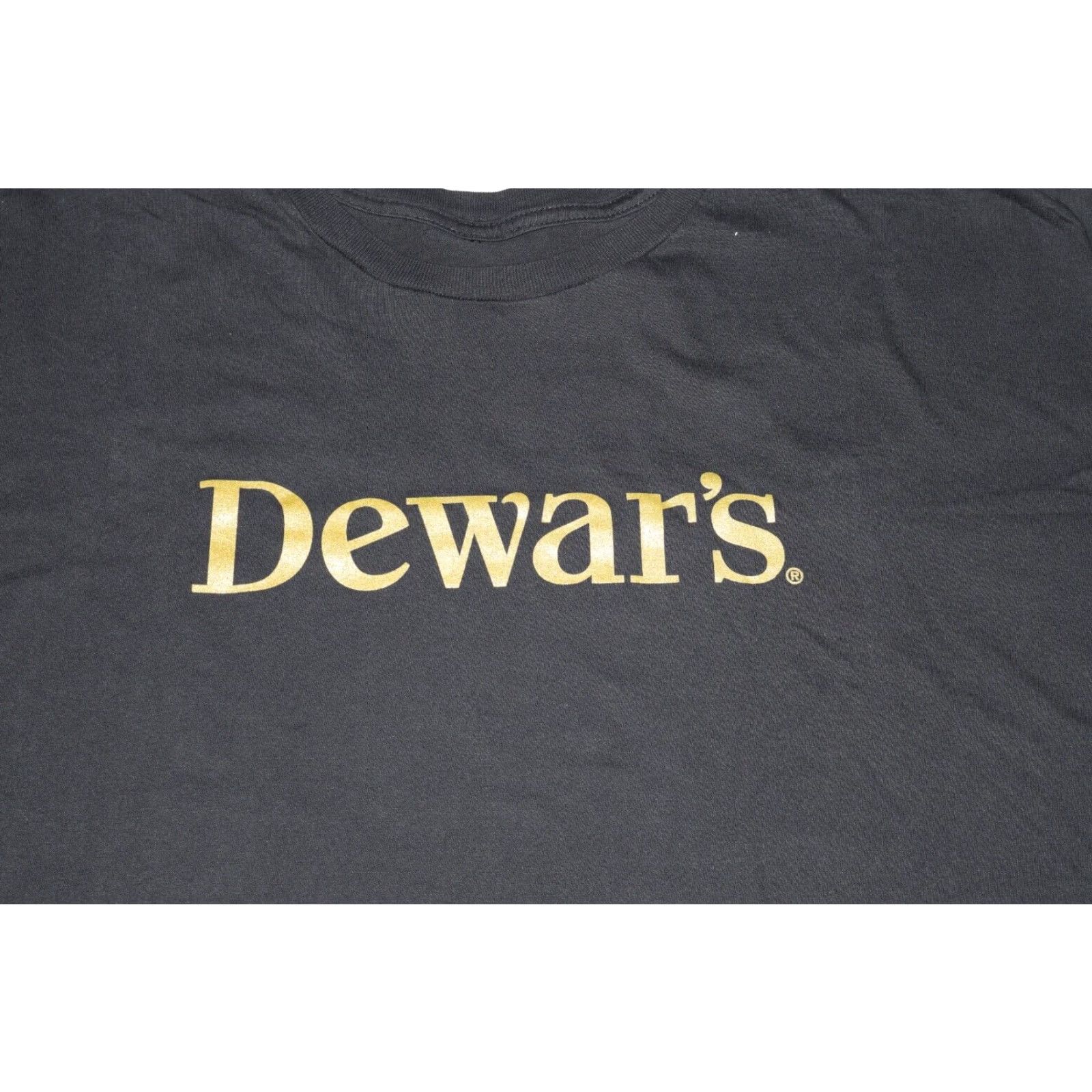 Vintage VINTAGE Dewars Scotch T-Shirt Mens XL Black Cotton 90s Logo Graphic Tee Size US XL / EU 56 / 4 - 2 Thumbnail