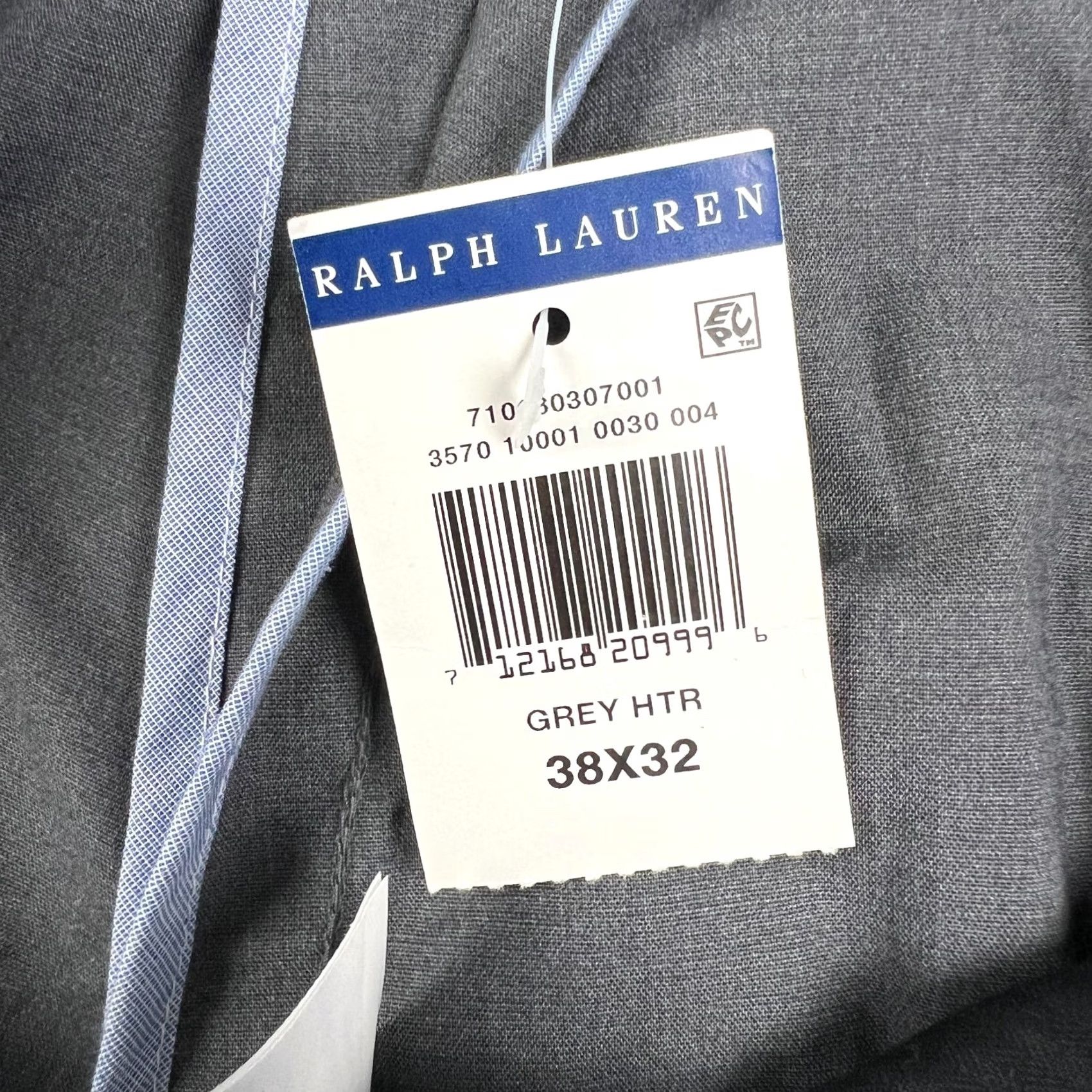 Polo Ralph Lauren VINTAGE Polo Ralph Lauren Slim Fit Pant Stretch Chino 38x32 Mens Grey Cotton NWT Size US M / EU 48-50 / 2 - 4 Thumbnail