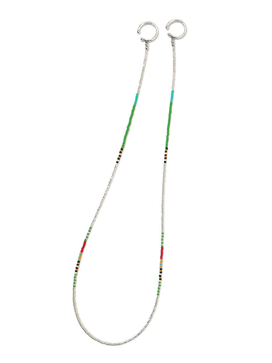Kapital Kapital Pueblo beads chain ear cuff Size ONE SIZE - 1 Thumbnail