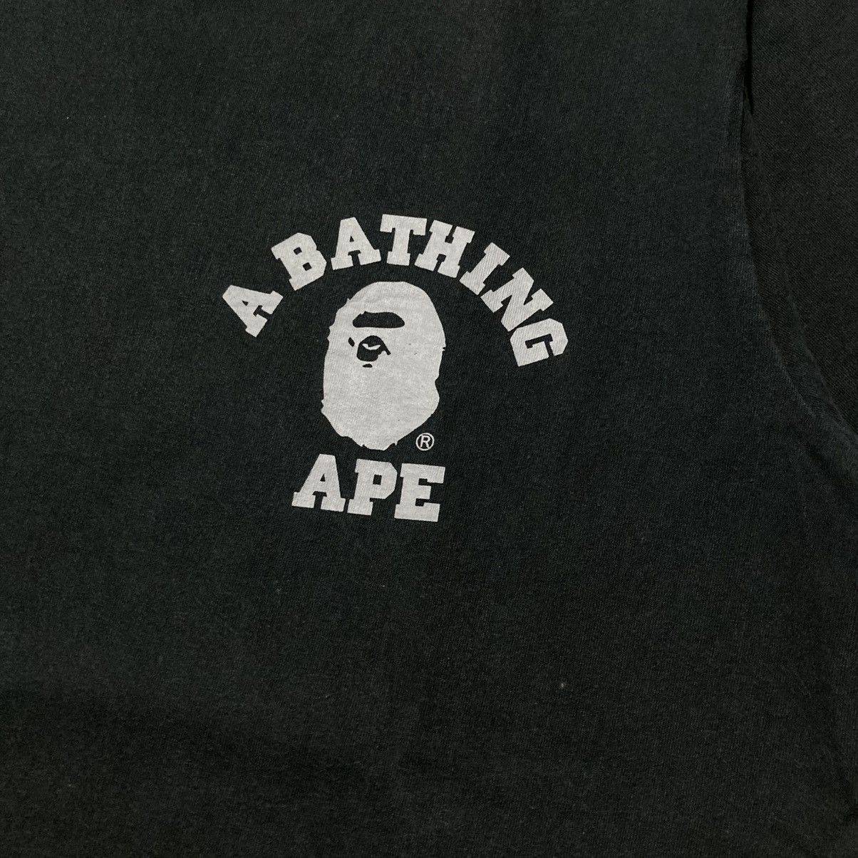 Bape Bape A Bathing Ape College Logo “Together Strong” Tee Black Size US XL / EU 56 / 4 - 6 Thumbnail