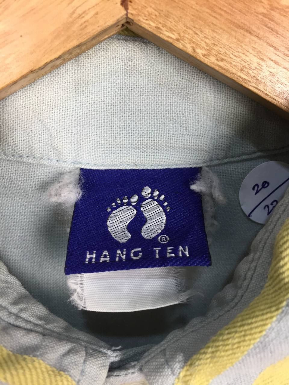 Hang Ten Vtg Hang Ten Embroidered Logo Striped Pocket Polo Tee Size US M / EU 48-50 / 2 - 7 Thumbnail