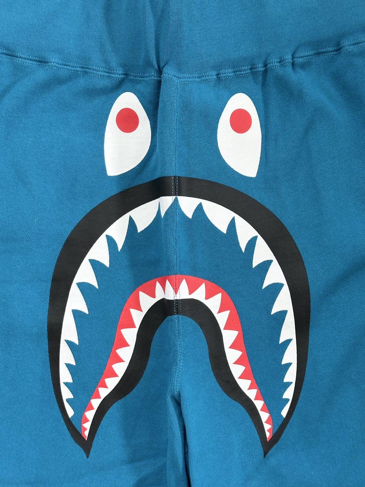 Bape A Bathing Ape Shark Face Sweat Shorts Size US 36 / EU 52 - 3 Thumbnail