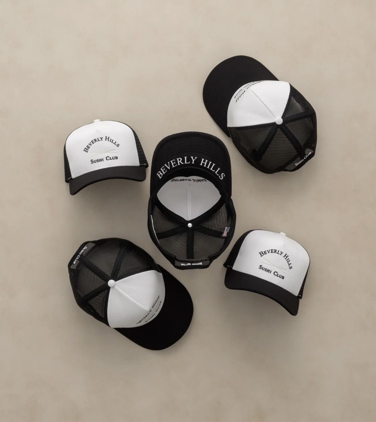 Japanese Brand Stampd Beverly Hills Sushi Club Trucker Hat Size ONE SIZE - 7 Thumbnail