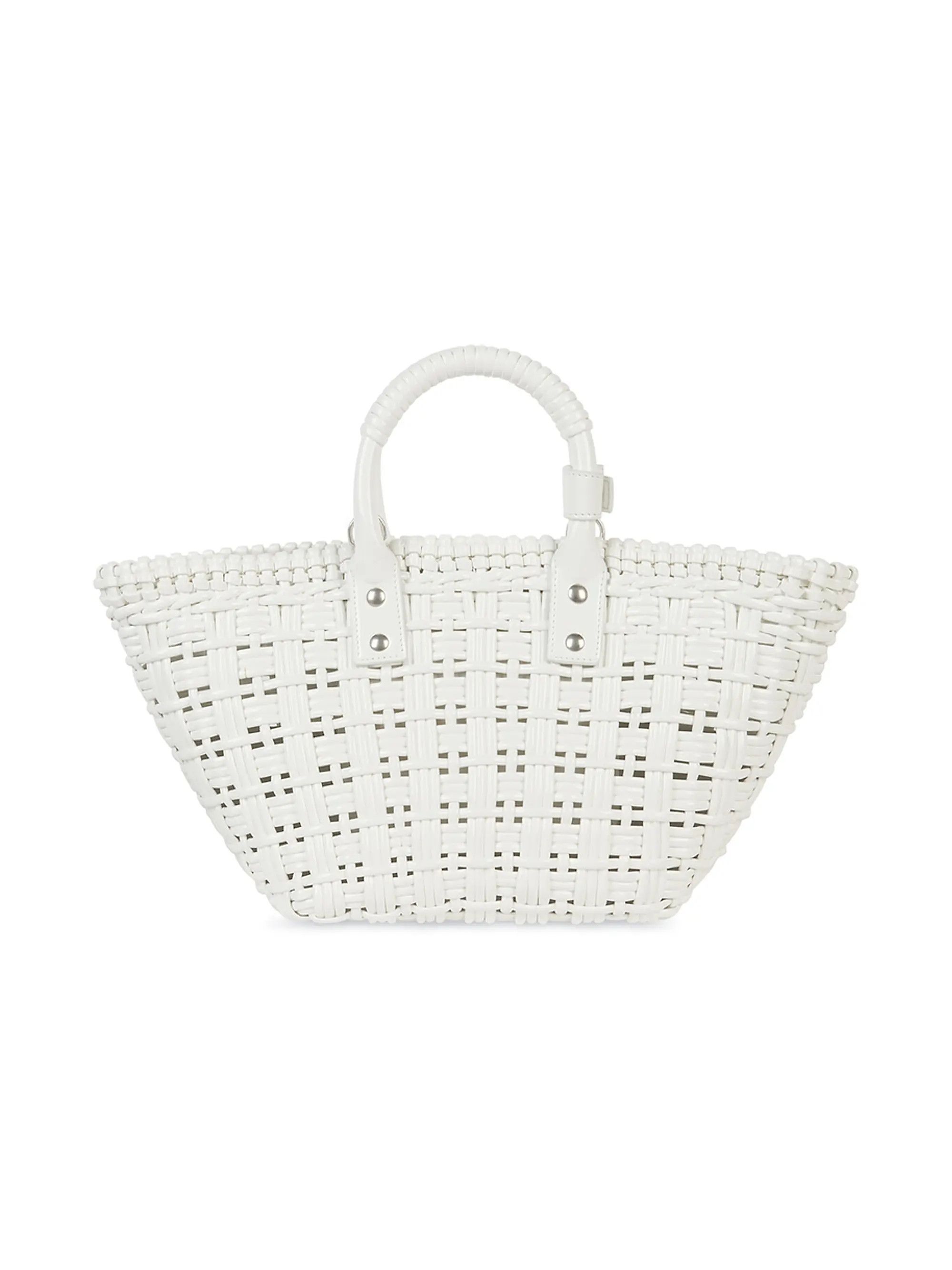 Balenciaga o1s1rm0825 Size: OS / Bistro XS Basket With Strap in White Size ONE SIZE - 3 Thumbnail