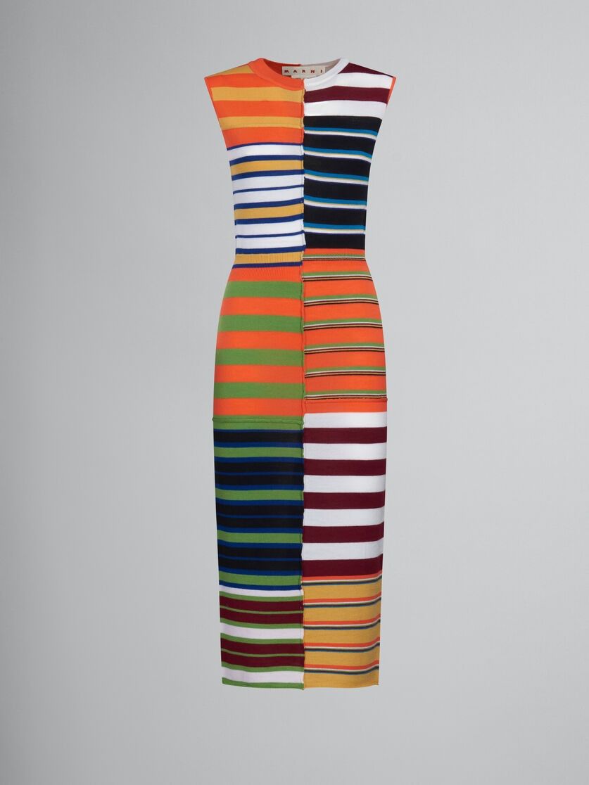 Marni o1w1db10824 Knit Dress in Multicolor Size XL / US 12-14 / IT 48-50 - 1 Thumbnail