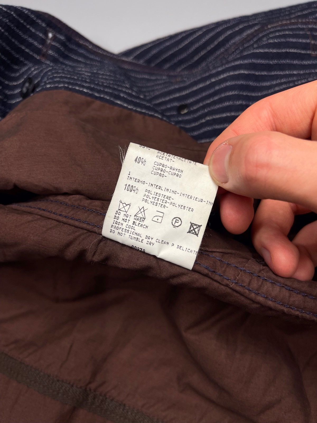 Marithe + Francois Girbaud Marithe Francols Girbaud Hickory Asymmetric Denim Jacket Size US M / EU 48-50 / 2 - 10 Thumbnail