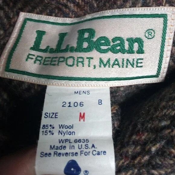 L.L. Bean Vintage L.L. Bean Herringbone Wool Button Shirt Shacket Size US M / EU 48-50 / 2 - 4 Thumbnail