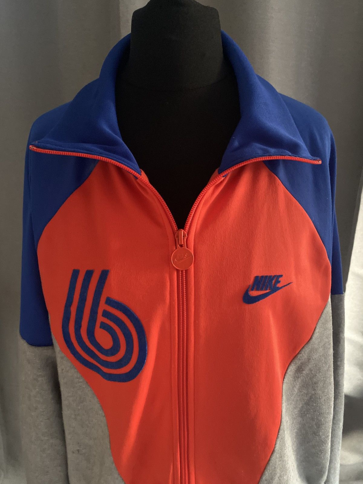 Nike Nike - Track Jacket - Grey, Blue & Orange - Large Size US L / EU 52-54 / 3 - 1 Thumbnail