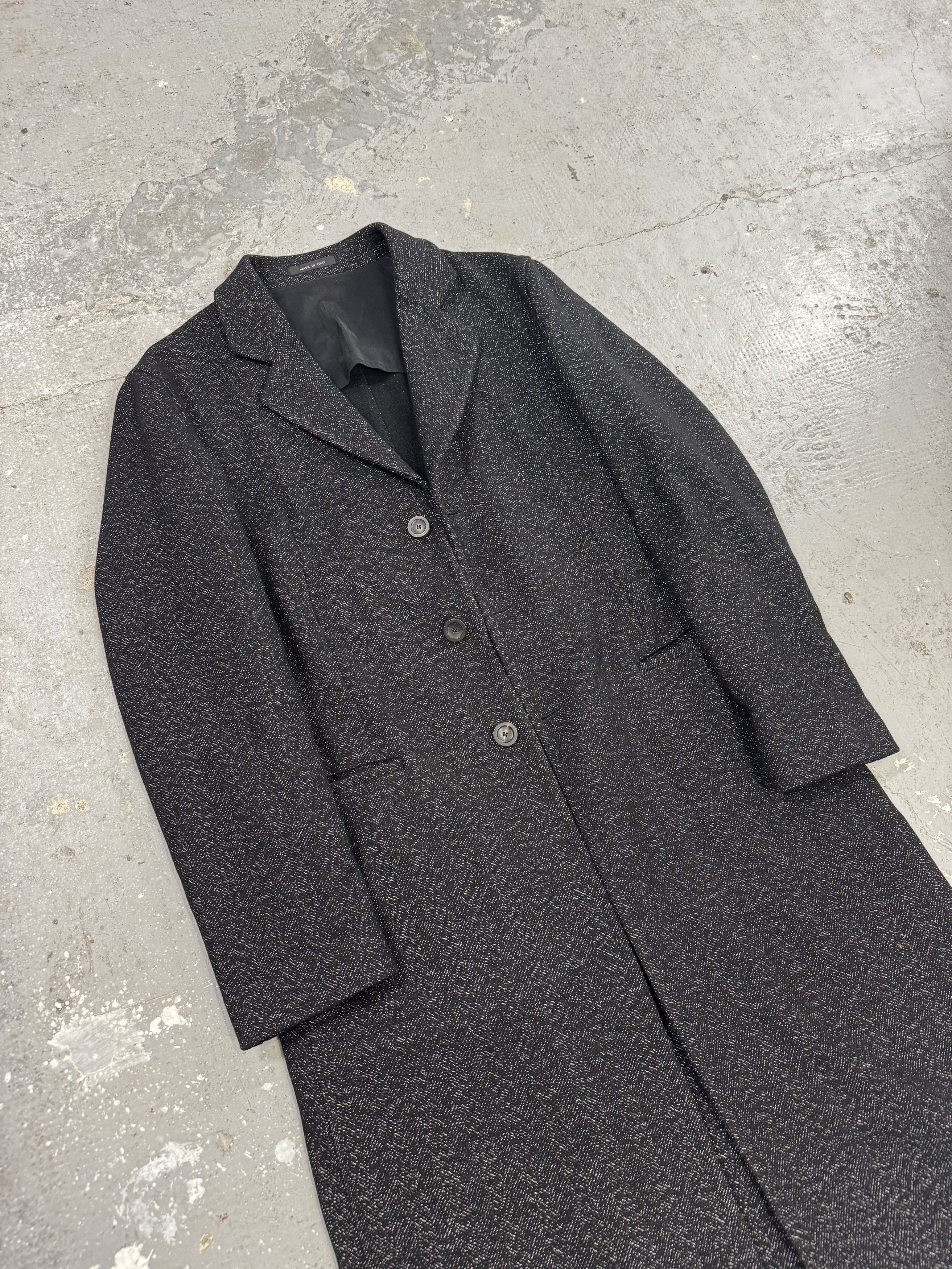 Armani × Vintage AW2005 Emporio Armani Trench Wool Obscure Coat Size US M / EU 48-50 / 2 - 9 Thumbnail