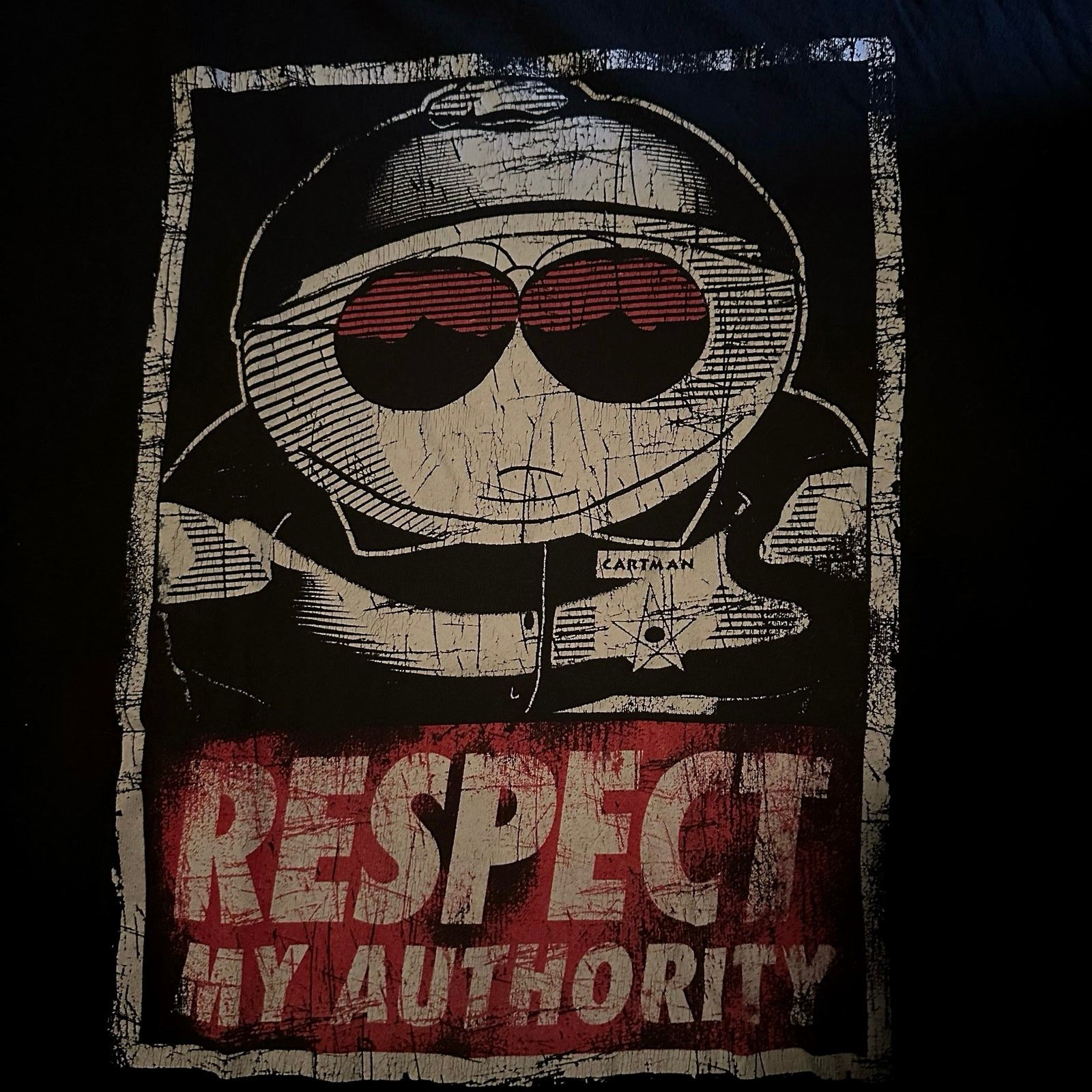 Cartoon Network South Park cartman respect my authority graphic tee shirt Size US L / EU 52-54 / 3 - 3 Thumbnail