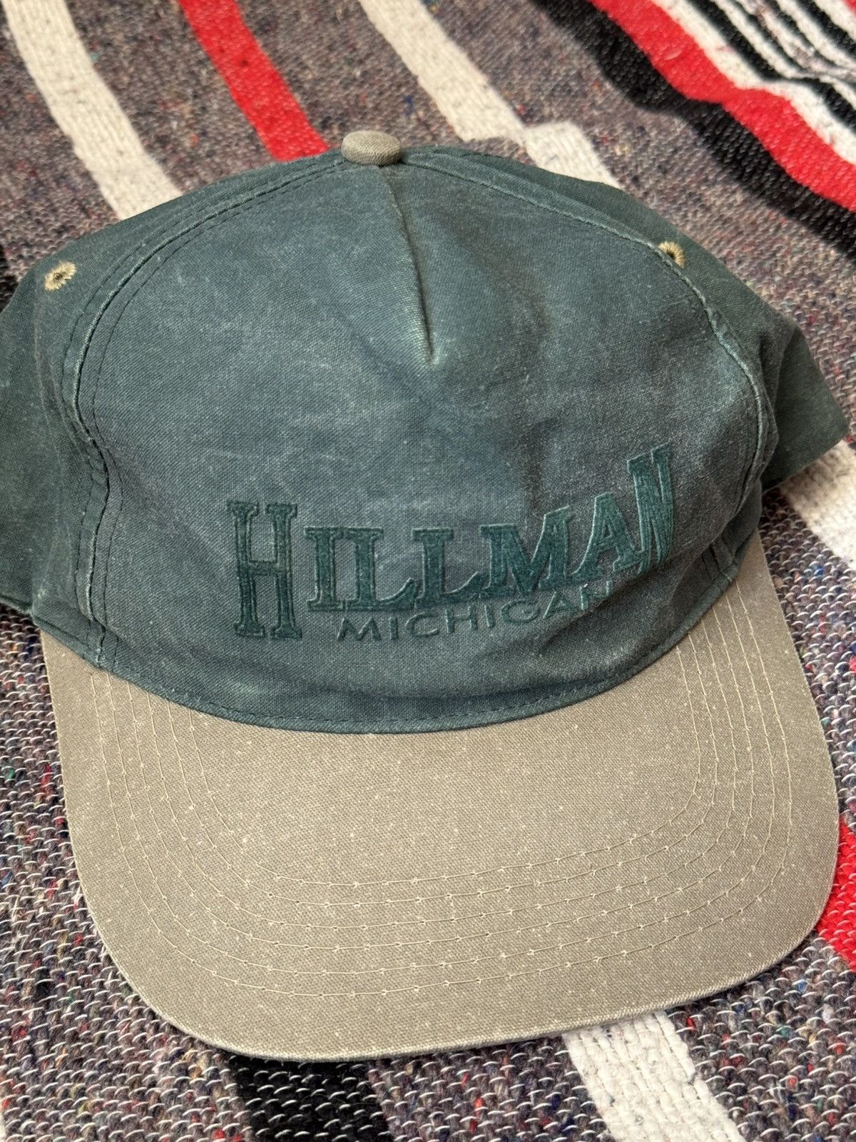 Vintage Vintage 90’s Hillman Michigan USA Faded Green Cap Hat Size ONE SIZE - 2 Thumbnail