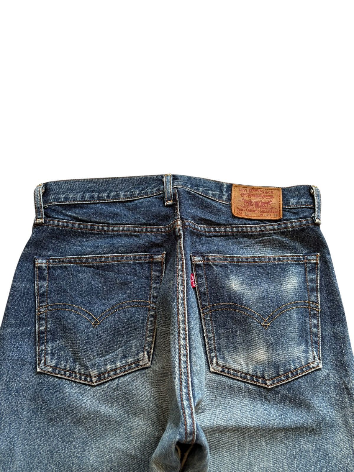 Levi's Vintage 90s Levis 503 Mud Wash Distressed Baggy Jeans Size US 31 - 8 Thumbnail