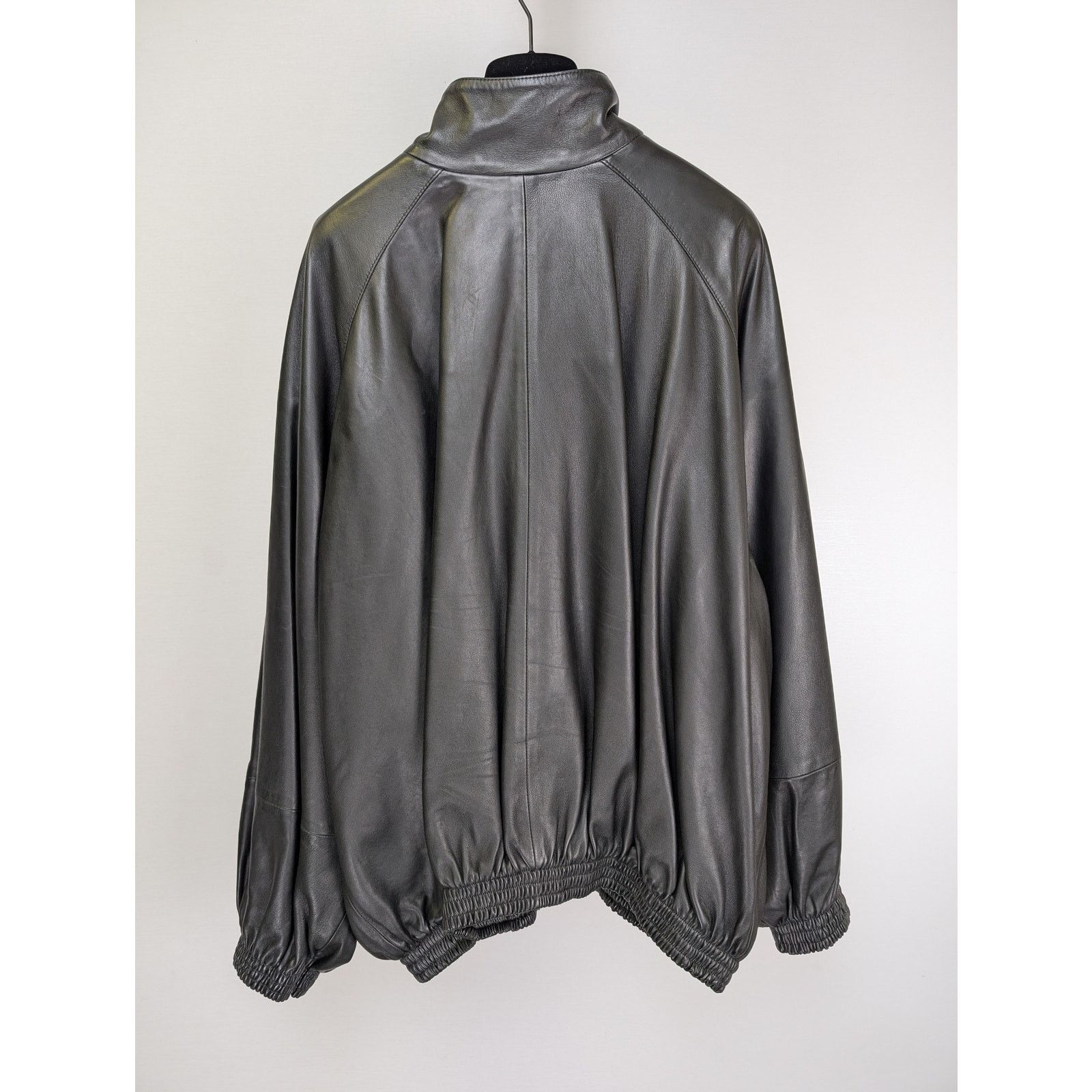 Balenciaga o1rshd1 Leather Down Jacket in Black Size US L / EU 52-54 / 3 - 10 Thumbnail